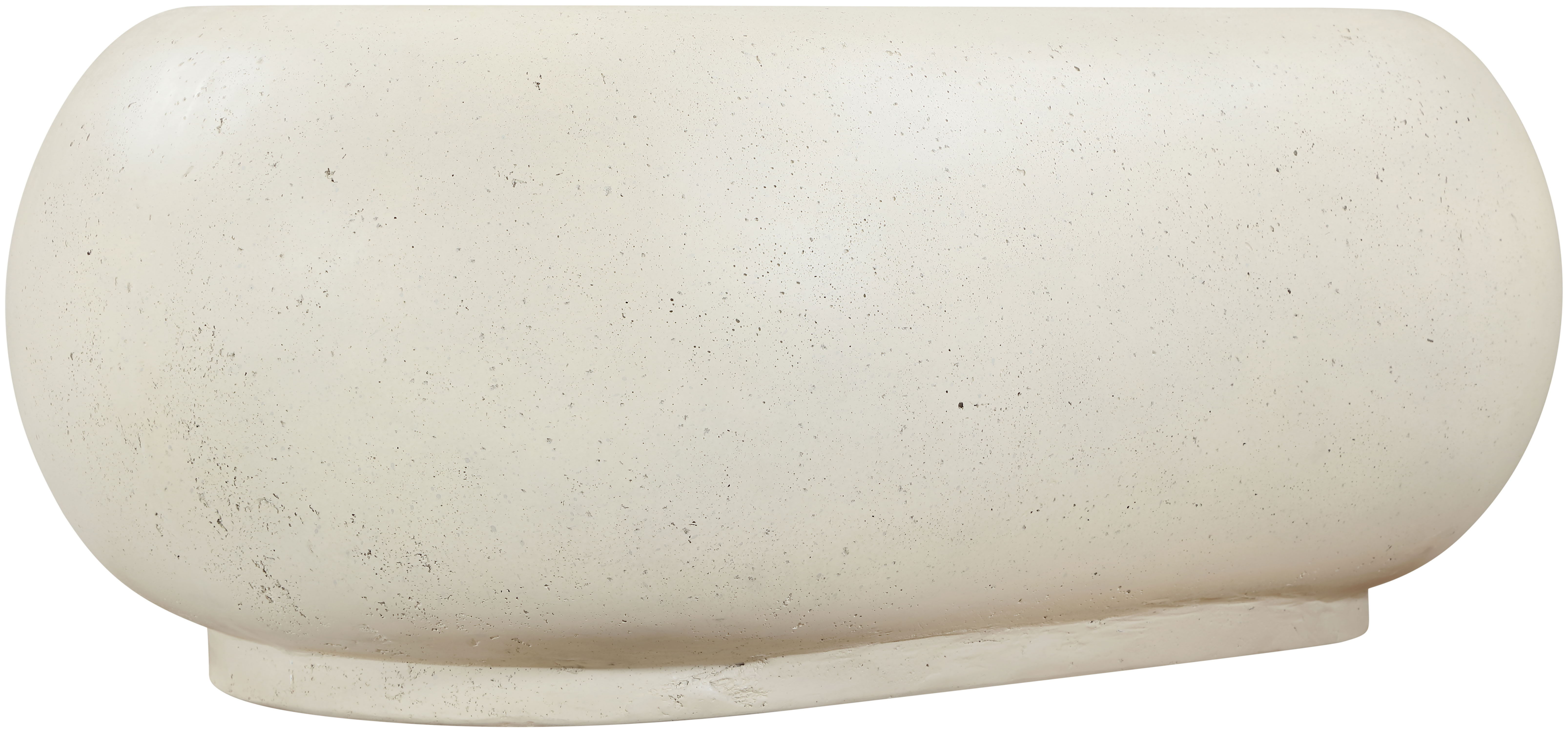 Pebble - Concrete And Fiberglass Coffee Table - Cream