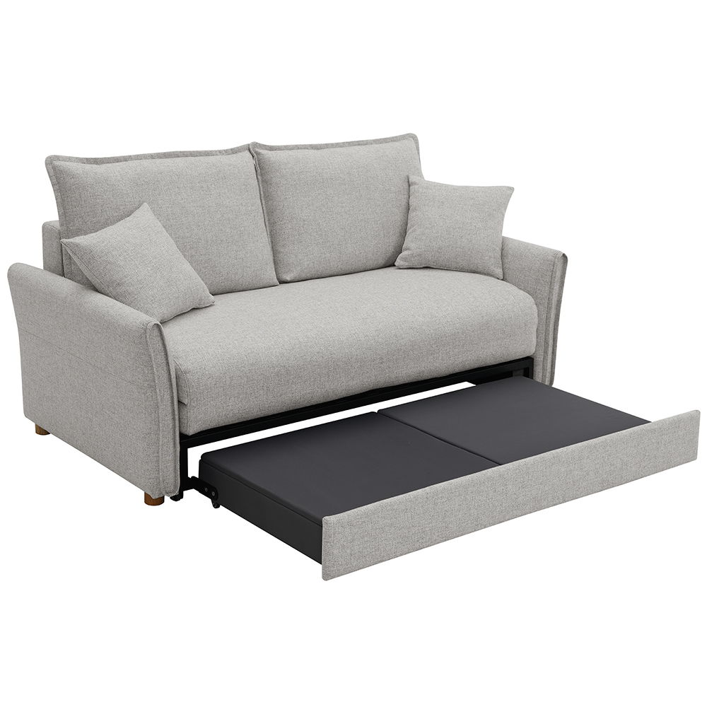 Oran - Sofa With Sleeper - Gray Chenille, light gray, view 4