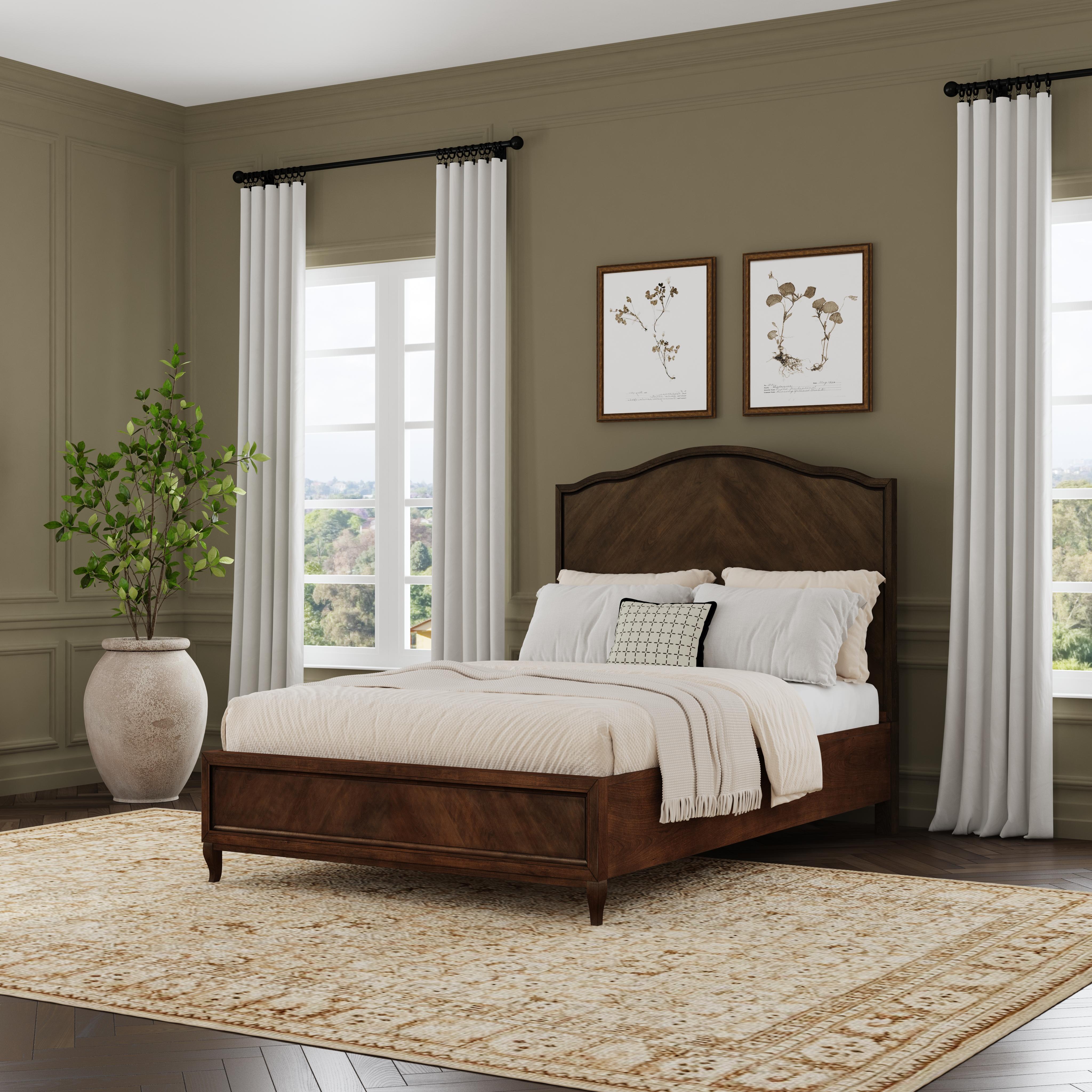 Bellevue - Queen Bed - Dark Brown, dark brown, view 4