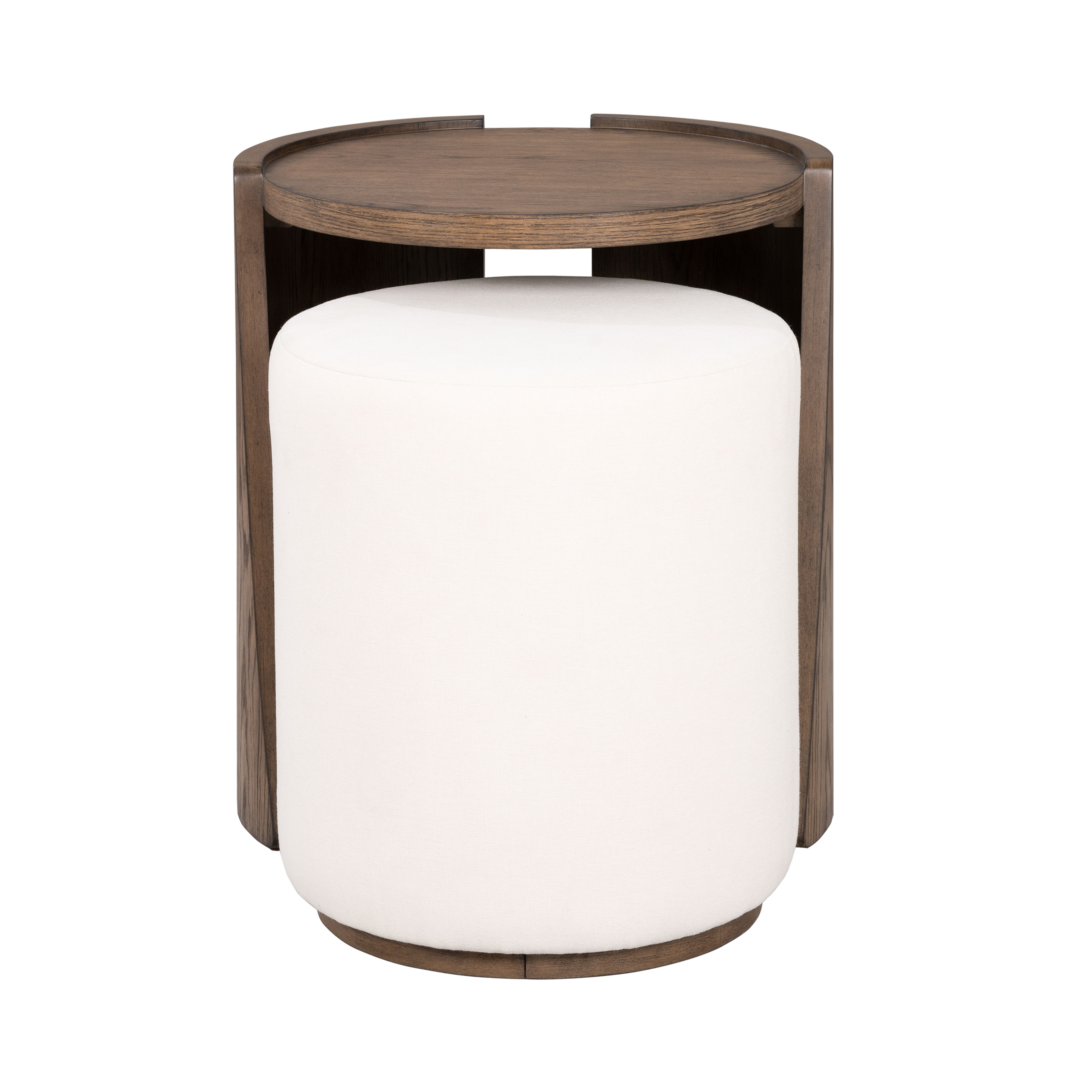 Lyra - End Table - Dark Brown / White, dark brown, view 3