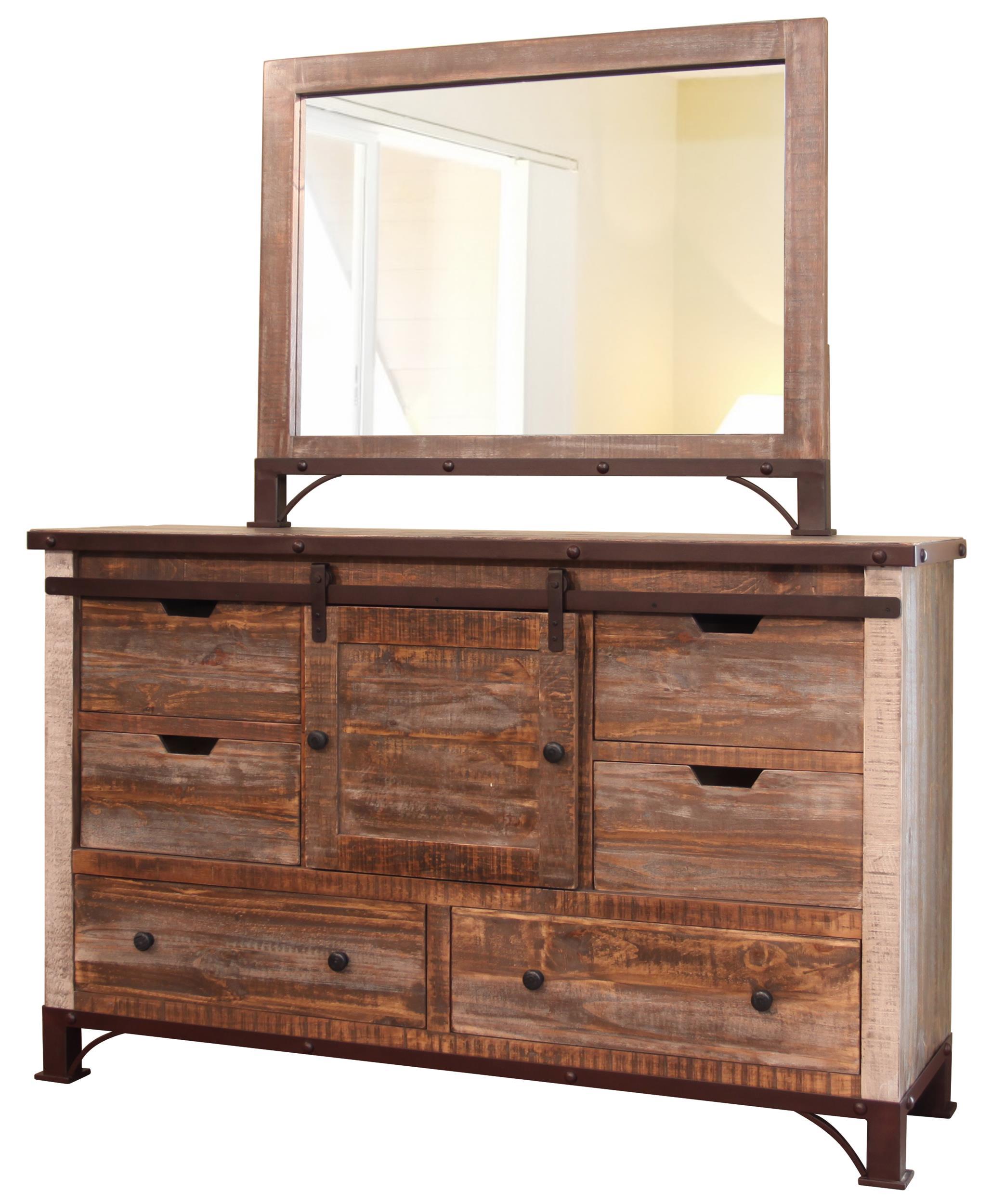 Antique Multicolor Dresser Image