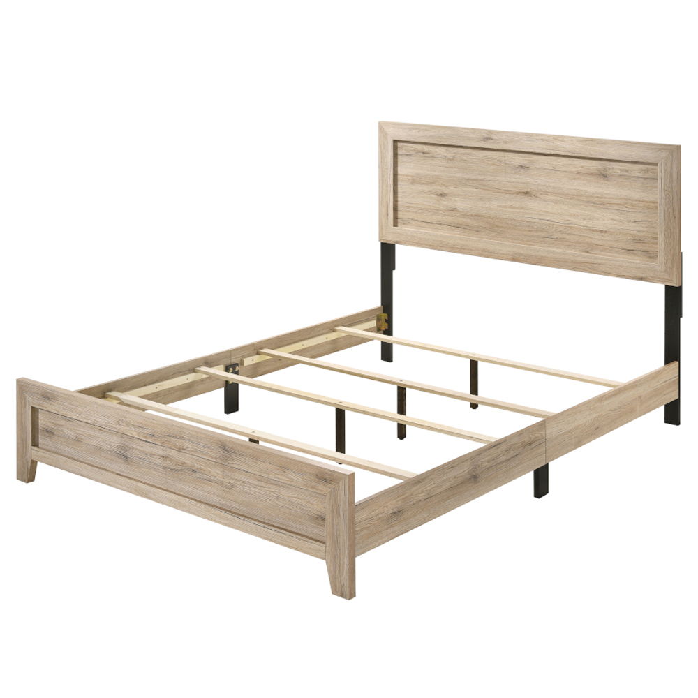 Miquell - Eastern King Bed - Natural, beige, view 2