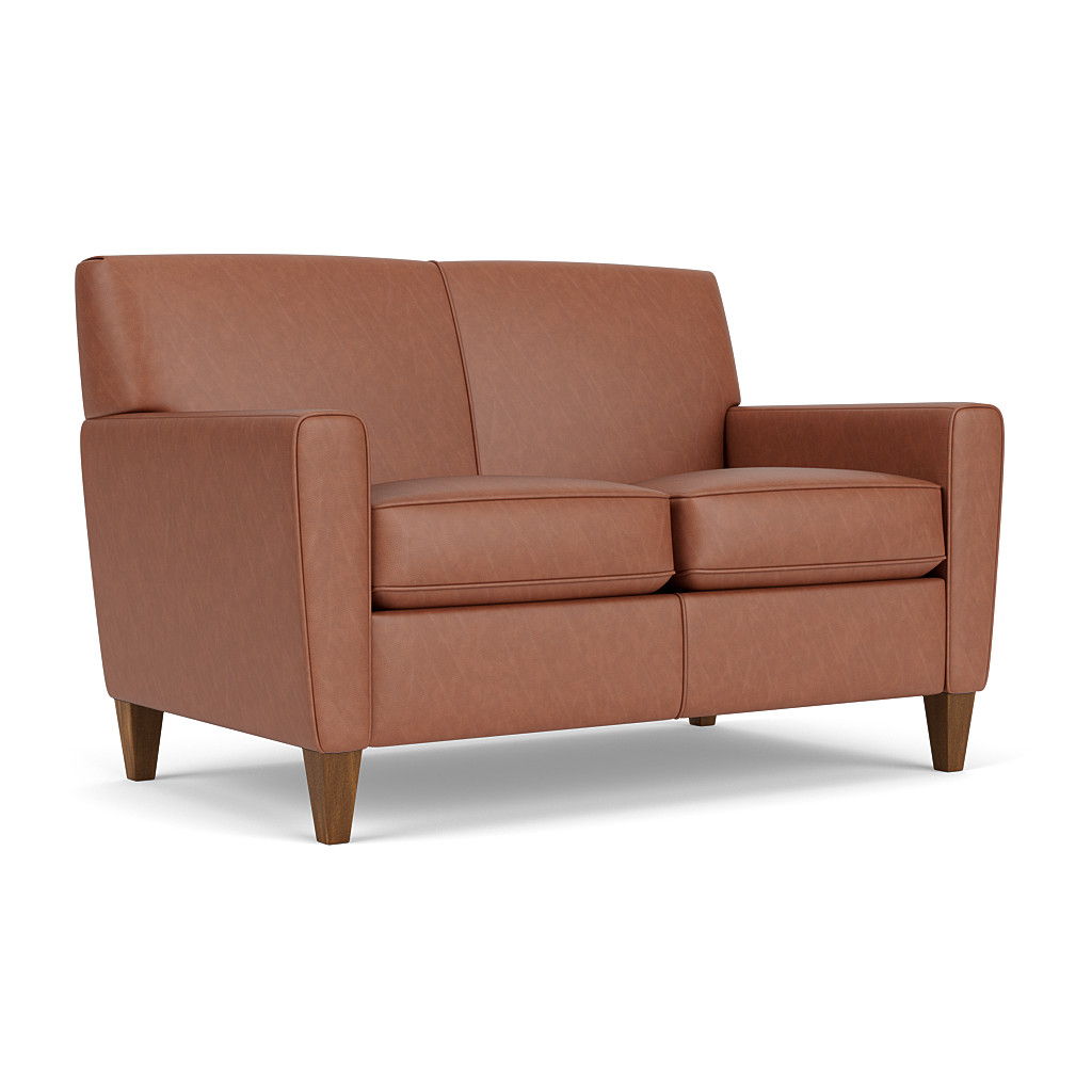 Digby - Leather Loveseat, beige, view 2