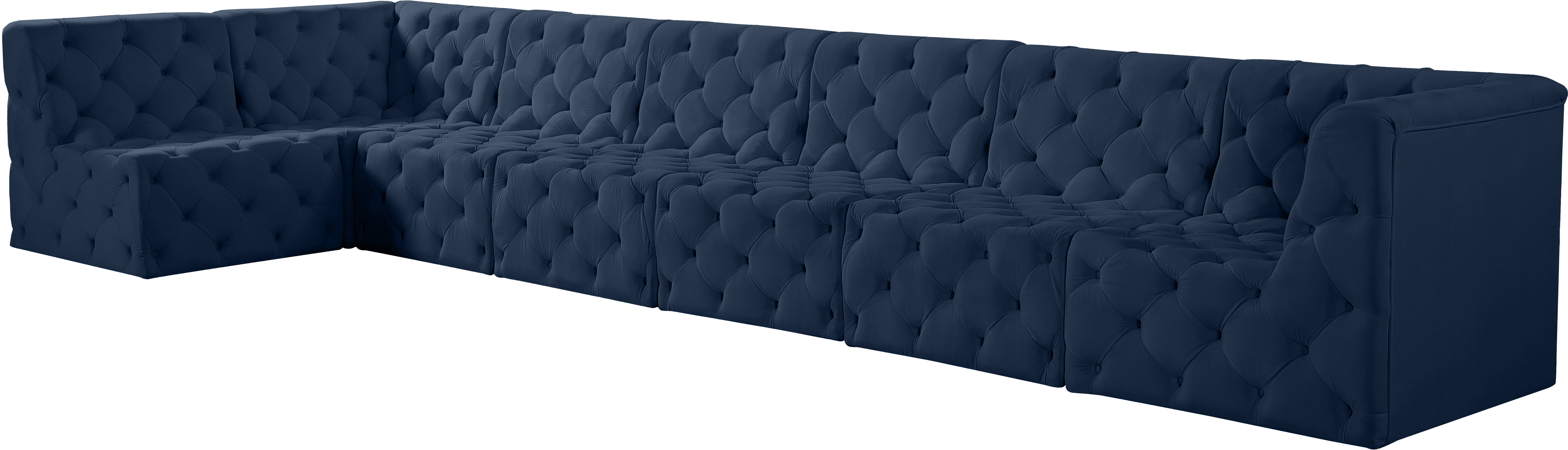 Tuft - 7 Piece Modular Sectional - Navy