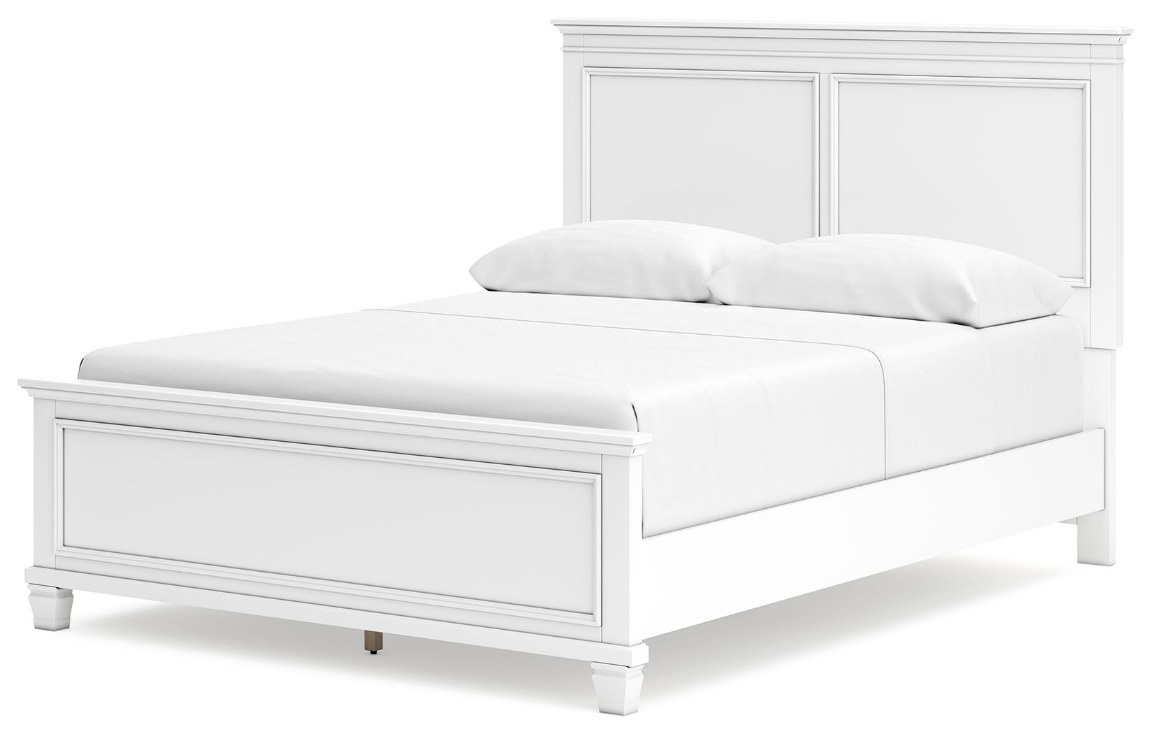 Ashley Furniture Fortman - Queen Panel Bed - White - Image 4