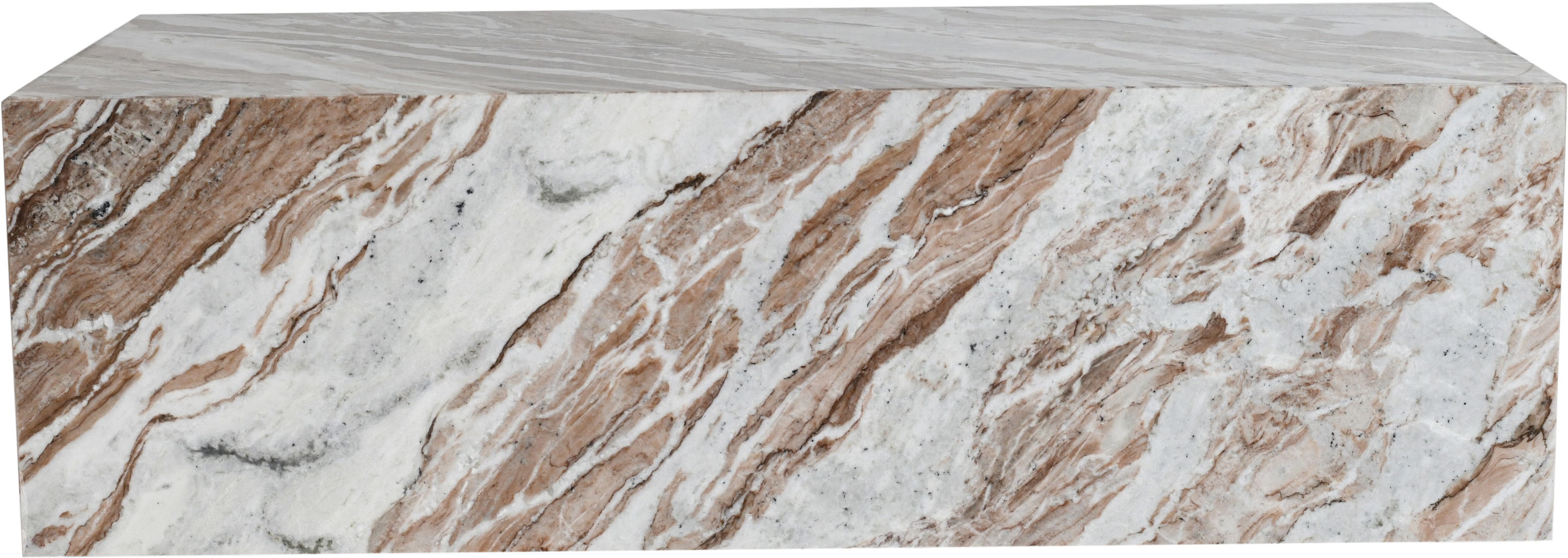 Bolzano - Marble Coffee Table - Brown