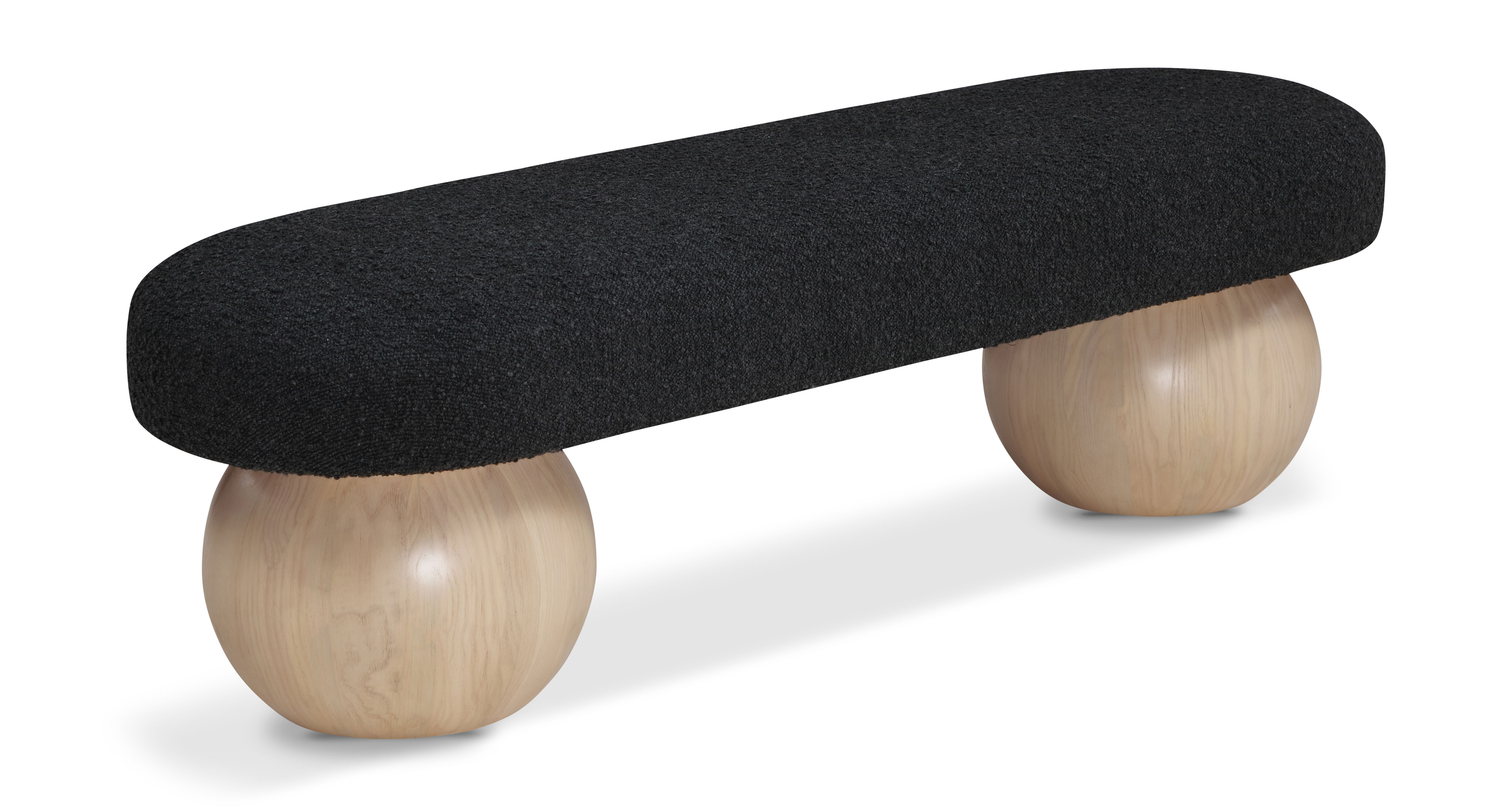 Bowie - Fabric Bench - Black