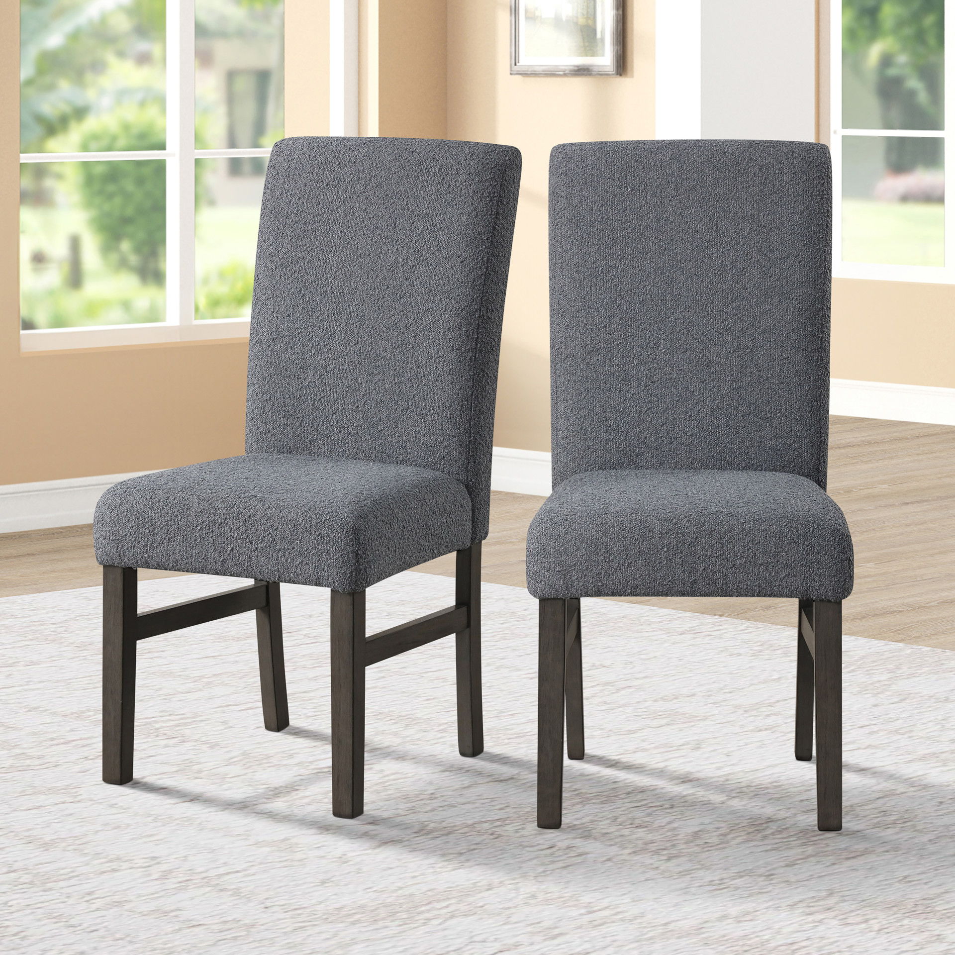 High Line - Dining Chair (Set of 2) - Gray, dark gray