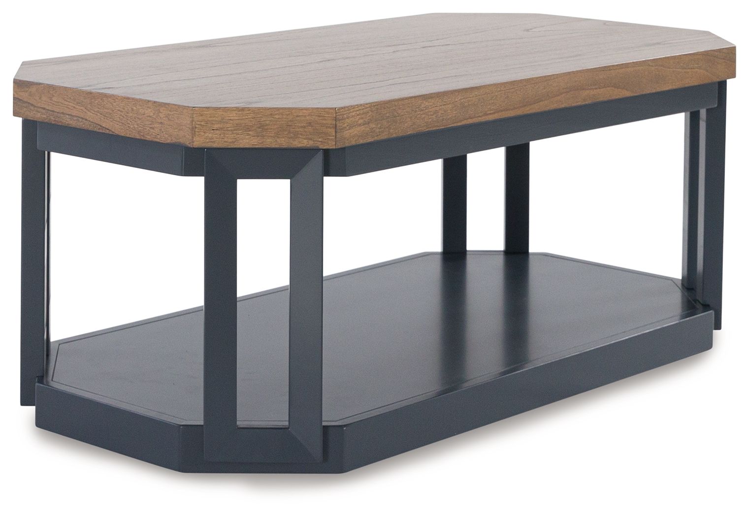 Ashley Furniture Landocken - Occasional Table Set (Set of 3) - Brown / Blue - Image 4