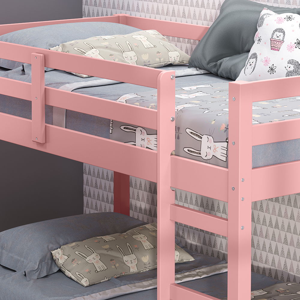 Gaston II - Twin Loft Bed - Pink, pink, view 4