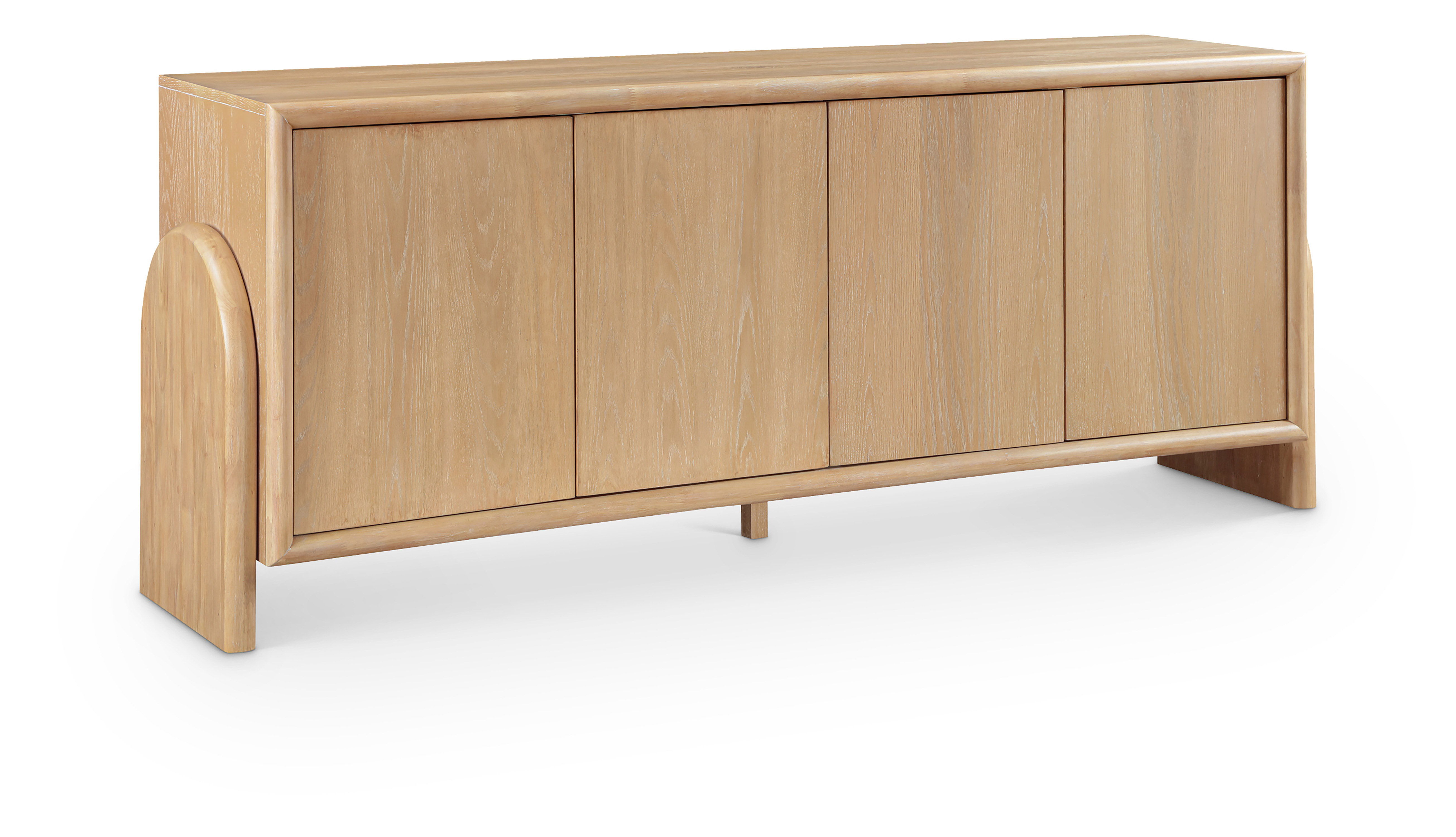 Elanor - Oak Veneer And Solid Wood Sideboard/Buffet - Natural