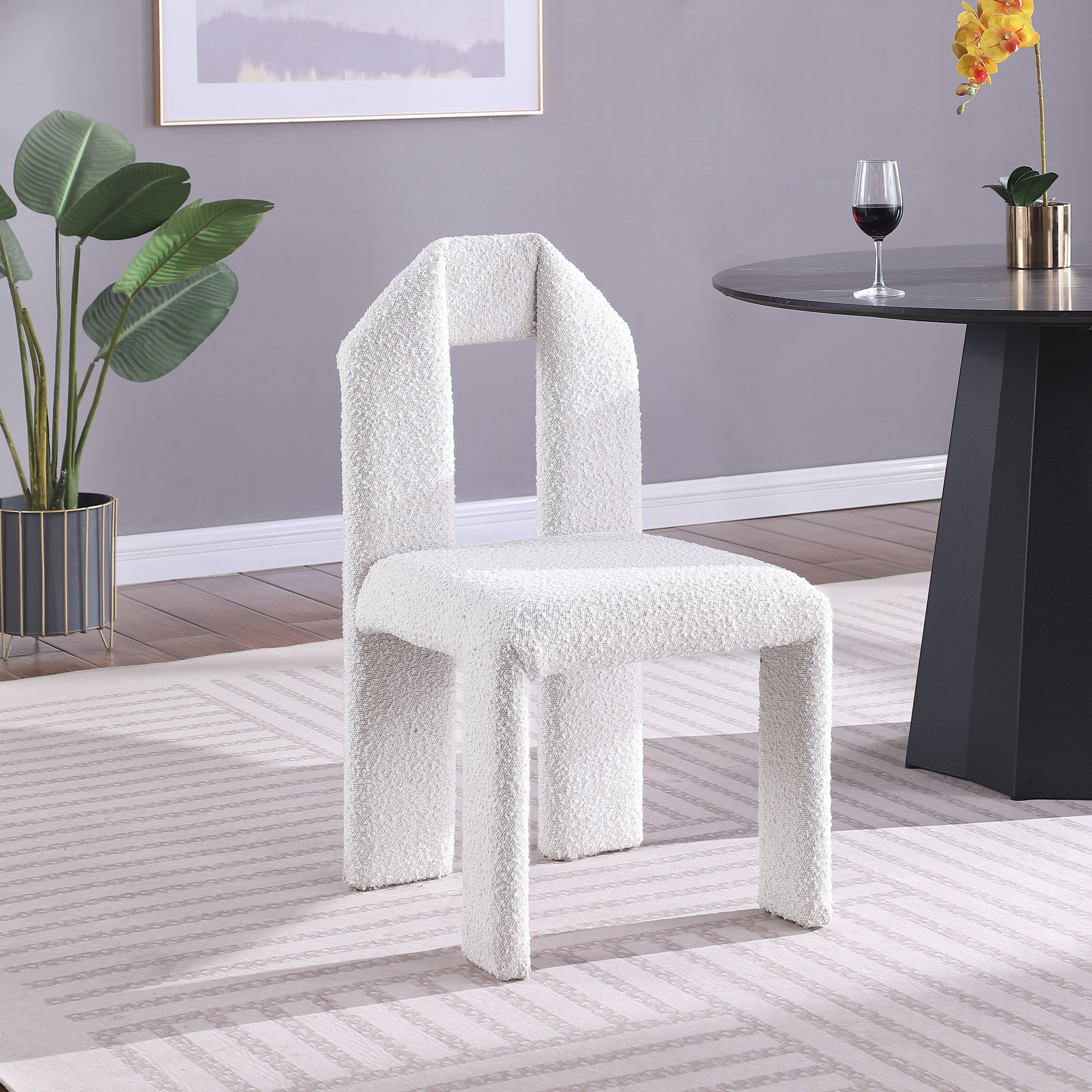 Bennett - Boucle Dining Chair (Set of 2) - Cream