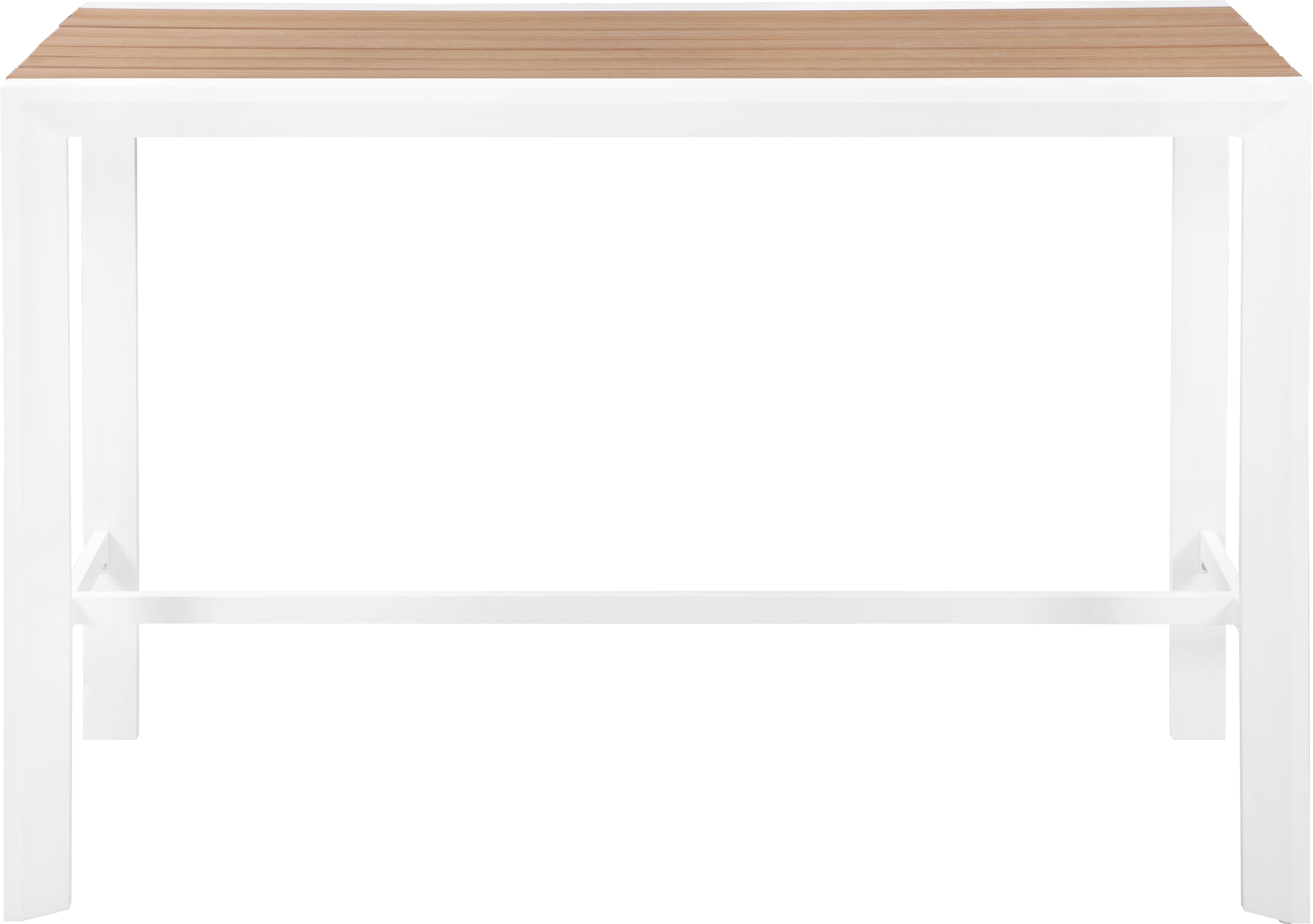 Nizuc - Outdoor Patio Rectangle Bar Table - Brown