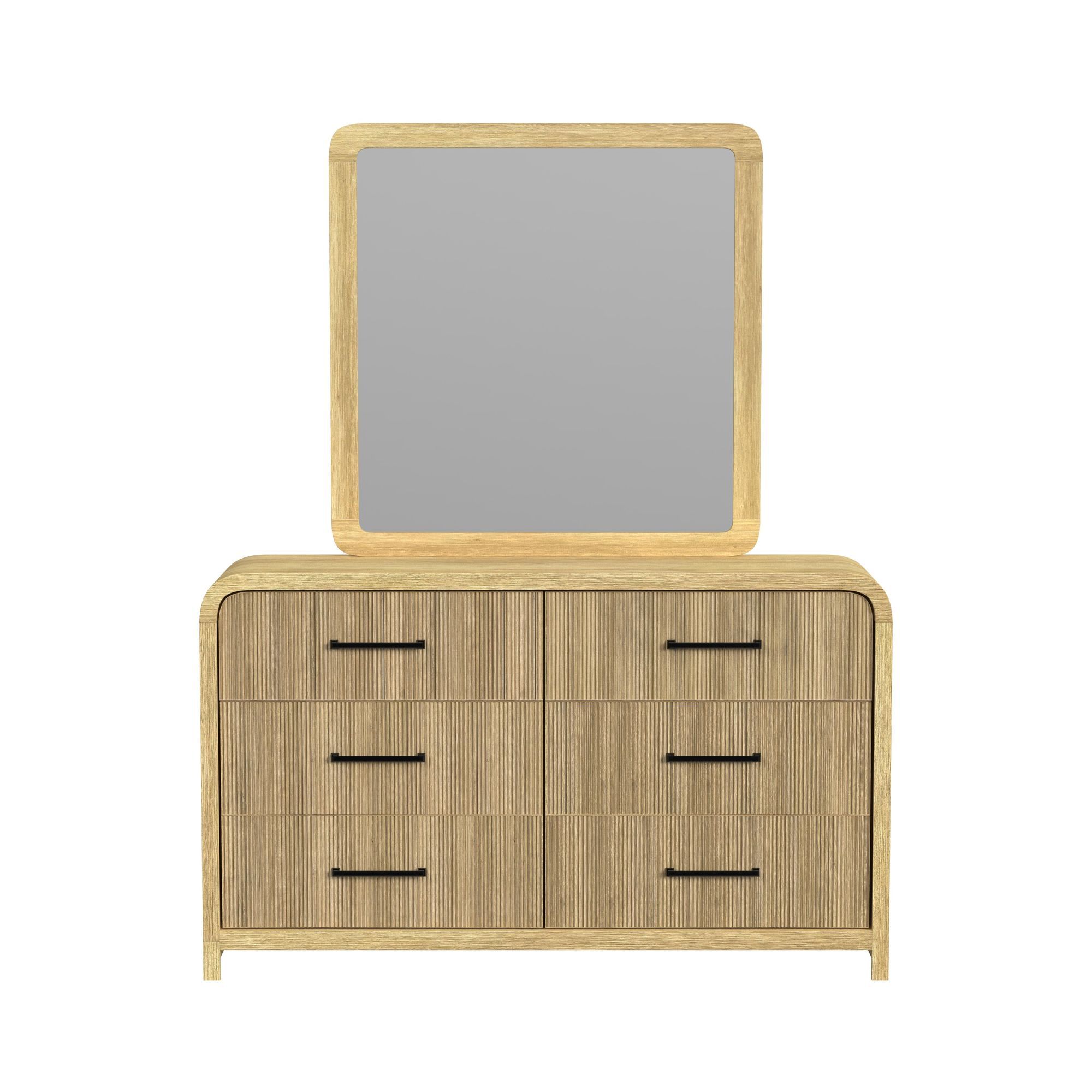 Ridgemont - Dresser And Mirror Set - Natural