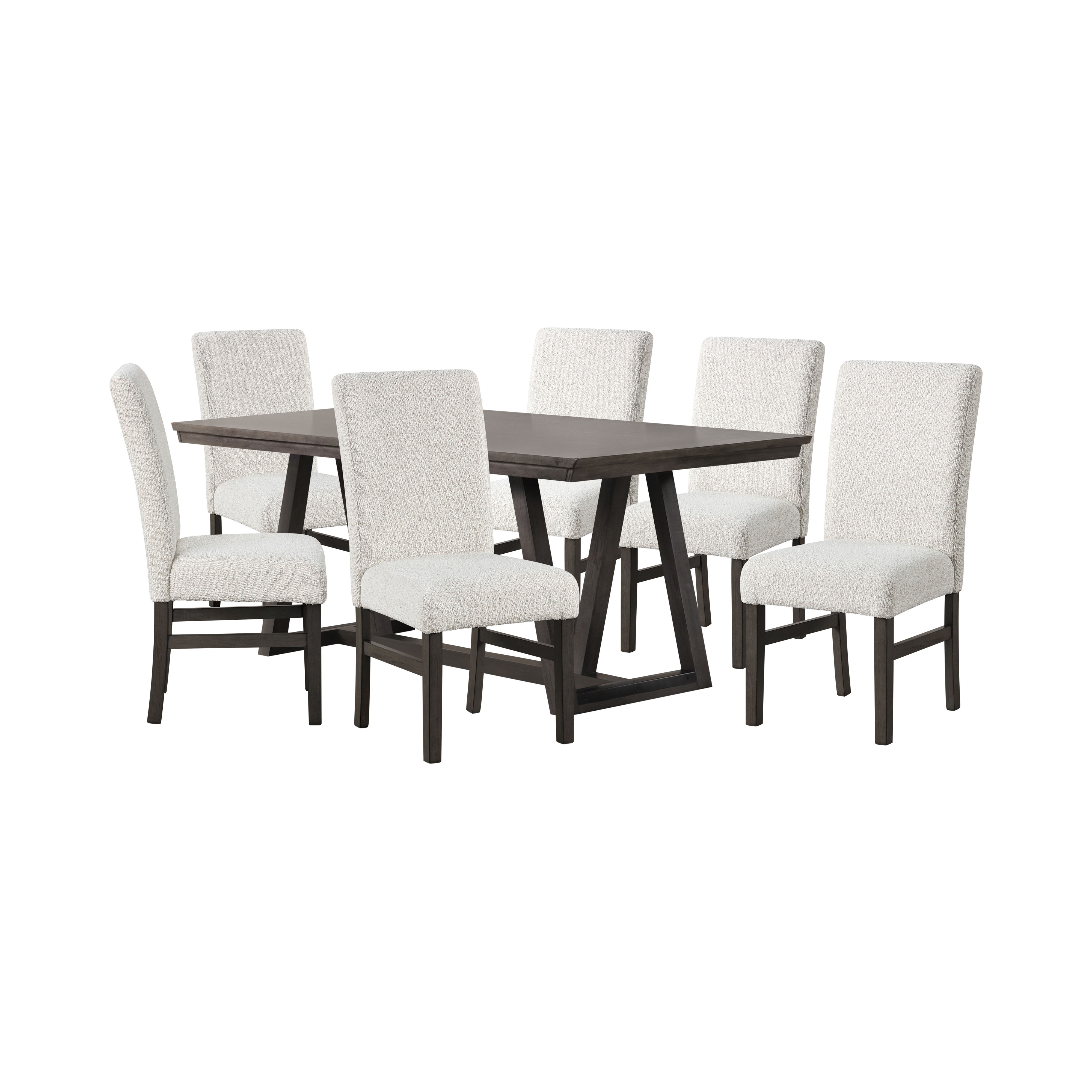 High Line - Dining Table & 6 Chairs - White