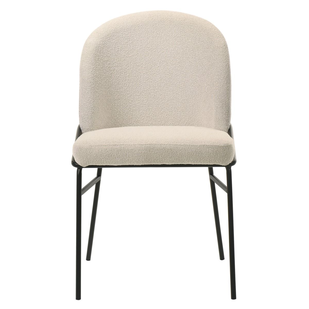 Lark - Side Chair (Set of 2) - White / Black, white, view 4