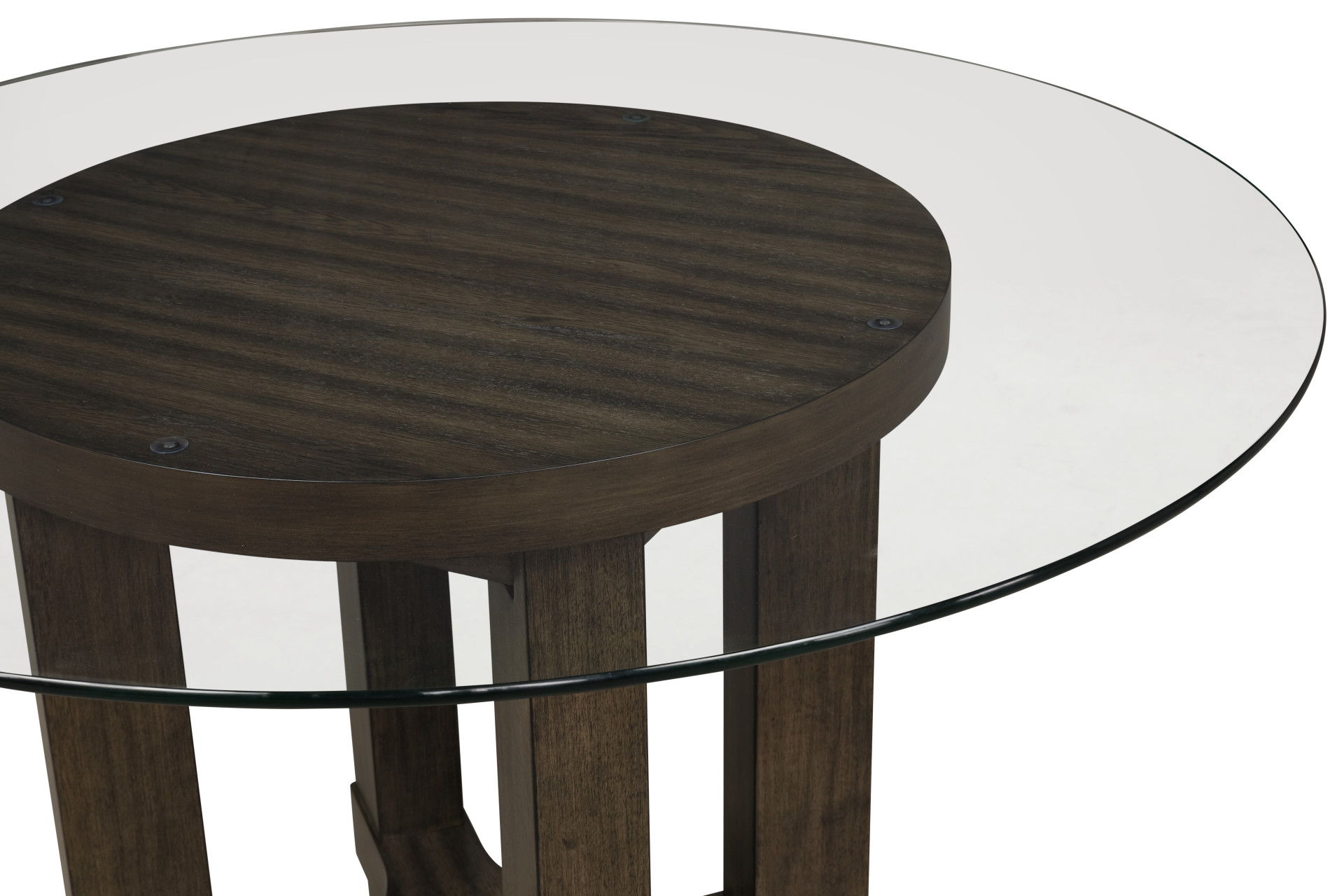 Cityscape - Round Dining Table Base - Dark Brown