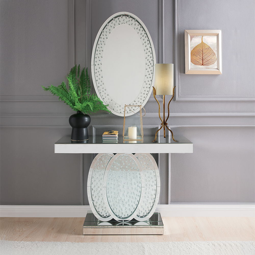 Nysa - Accent Decor - Mirrored & Faux Crystals, silver, view 4