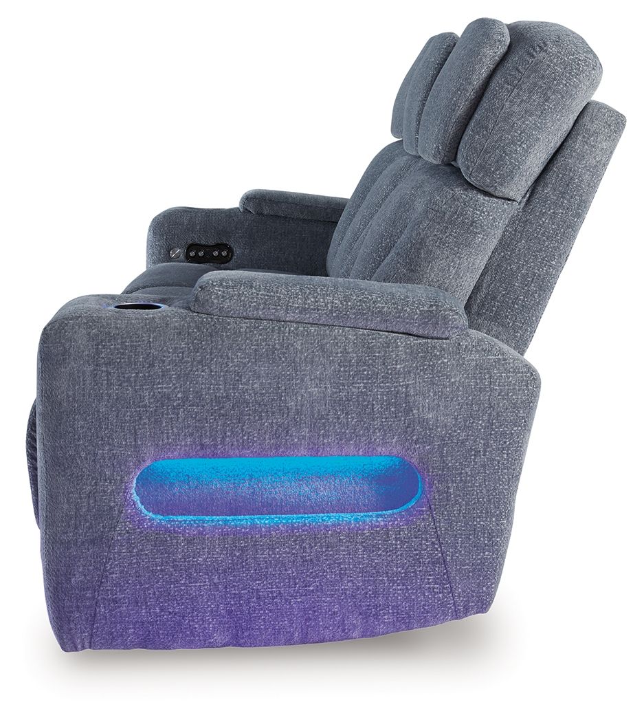 Ashley Furniture Studio Cave - Power Reclining Sofa - Steel - Image 5