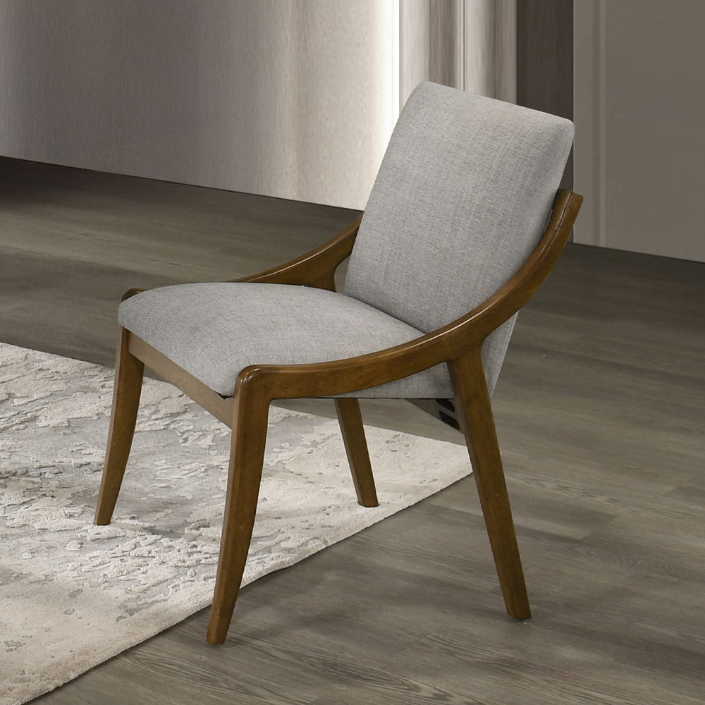 Danzel - Side Chair (Set of 2) - Gray / Vintage Oak, gray