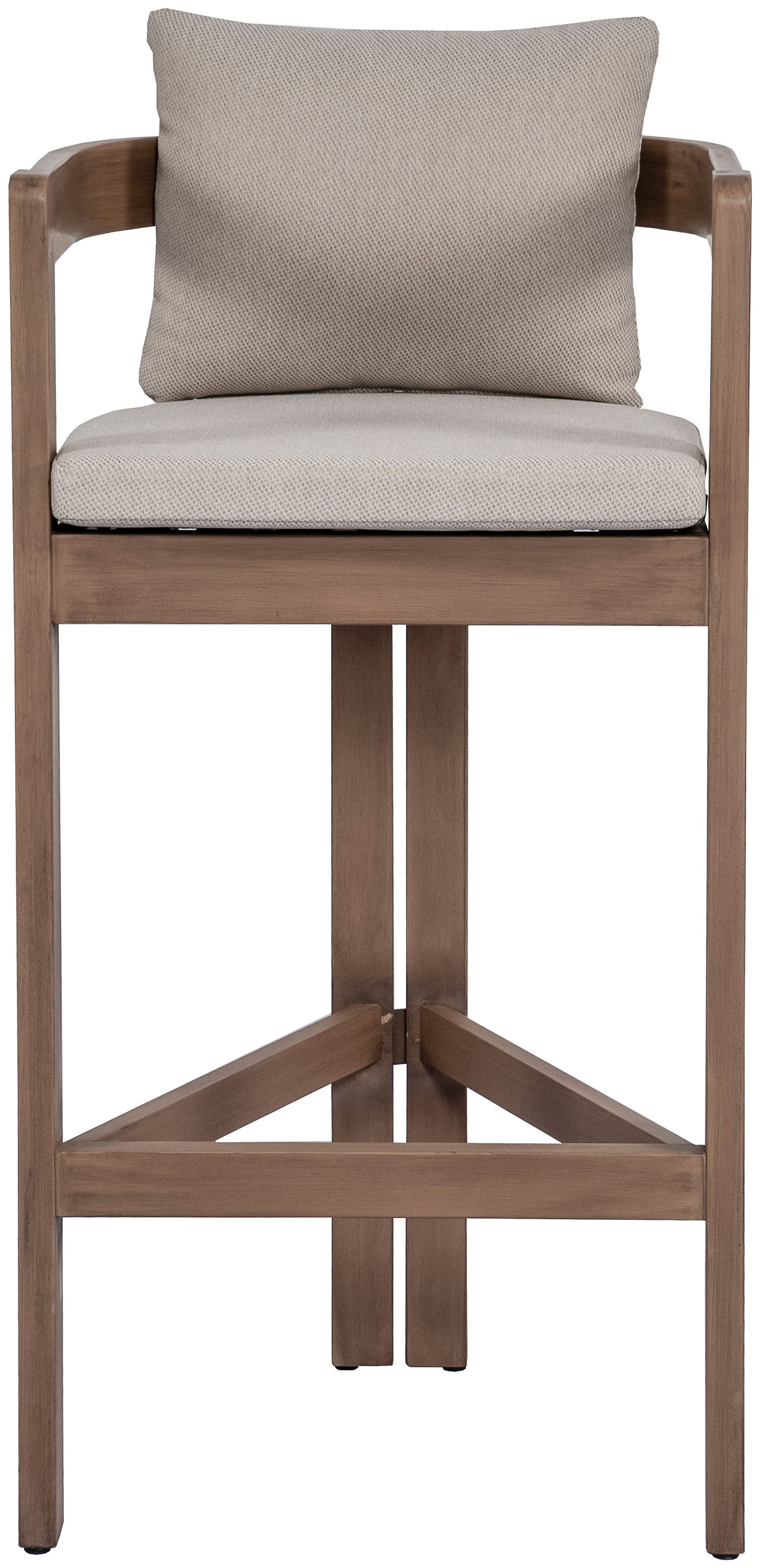Newport - Water Resistant Fabric Upholstered Outdoor Patio Bar Stool - Beige