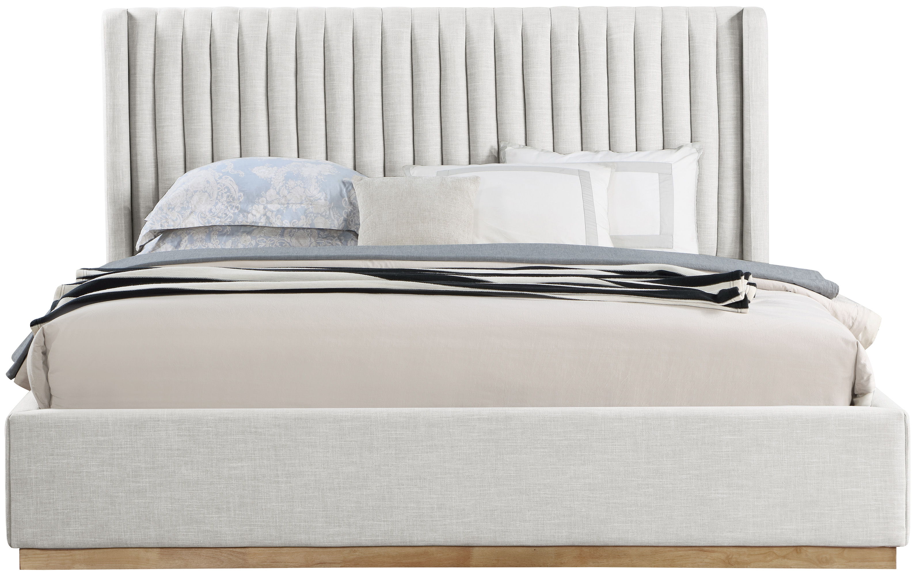 Logan - King Bed - Cream