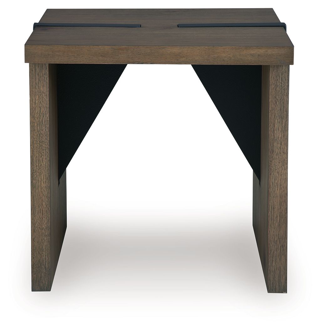 Ashley Furniture Kandinew - Square End Table - Light Brown - Image 5