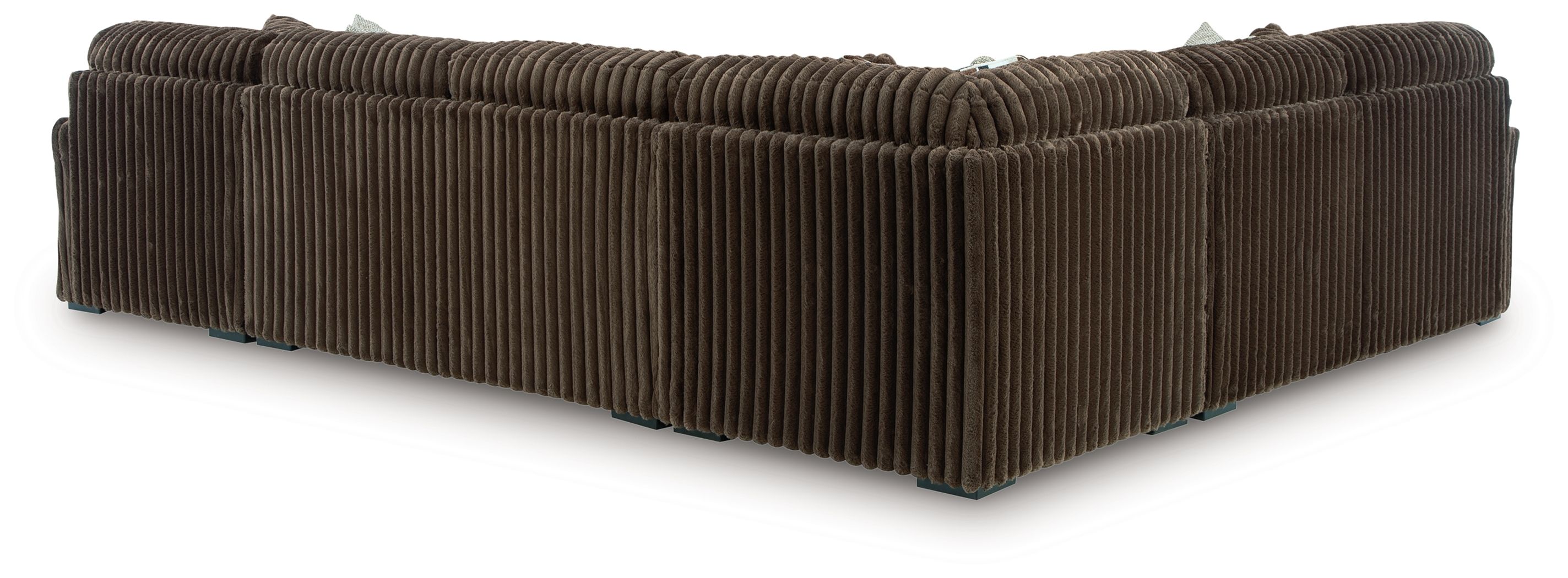 Ashley Furniture Midnight-Madness - 4-Piece Sectional With RAF Corner Chaise - Chocolate - Image 6