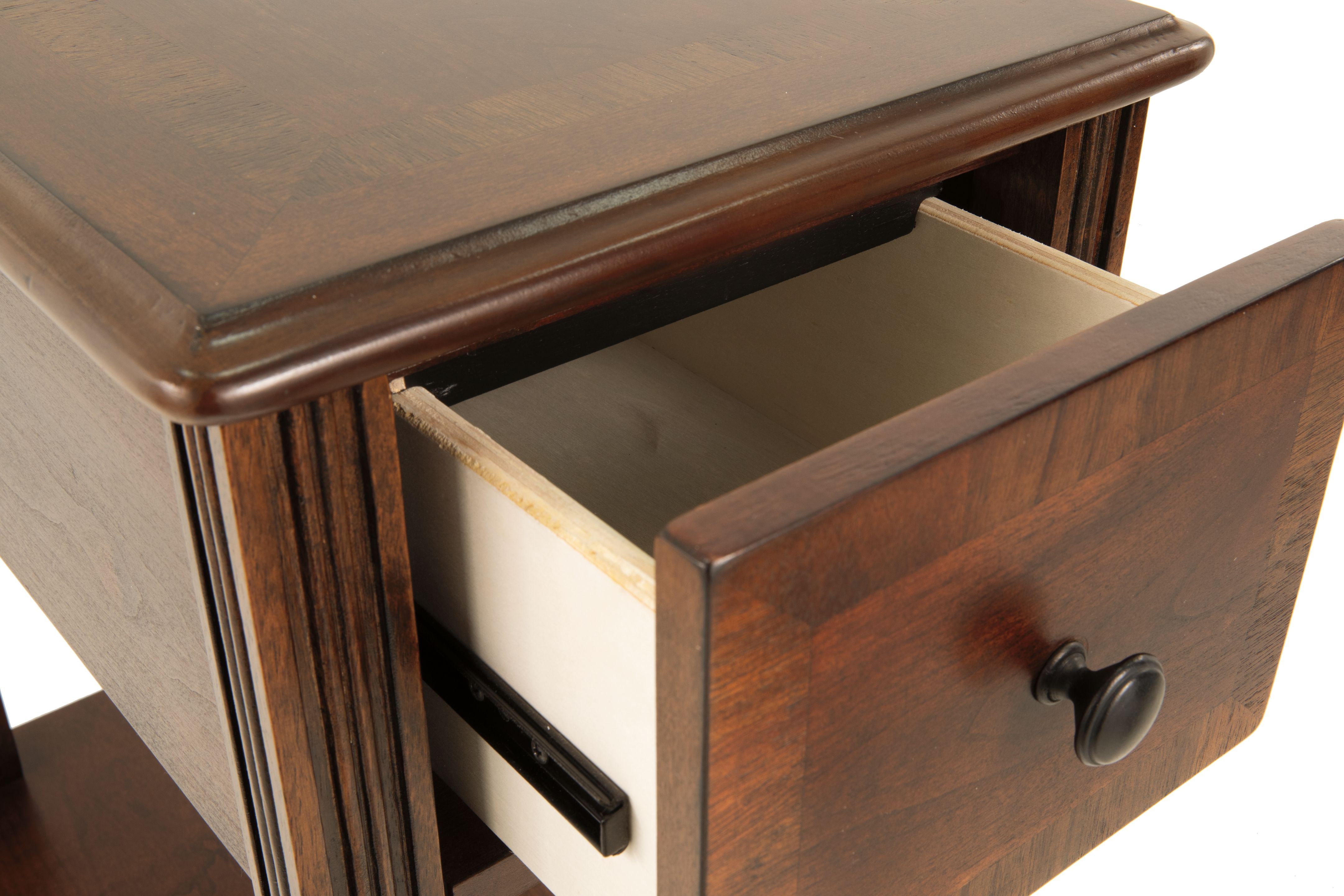 Ashley Furniture Breegin - Chair Side End Table - Removable Tray - Brown - Image 11