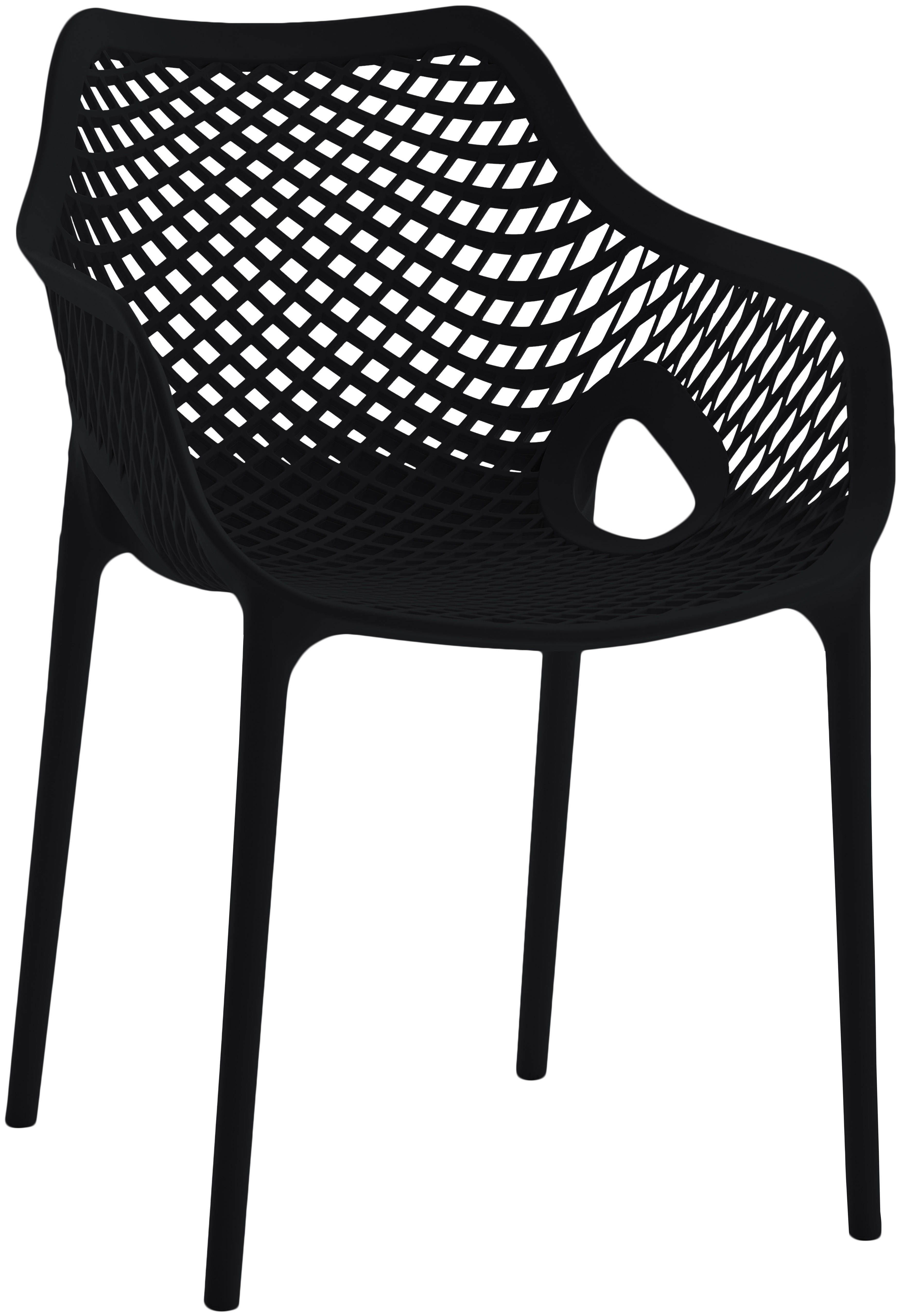 Mykonos - Outdoor Patio Dining Chair (Set of 4) - Black