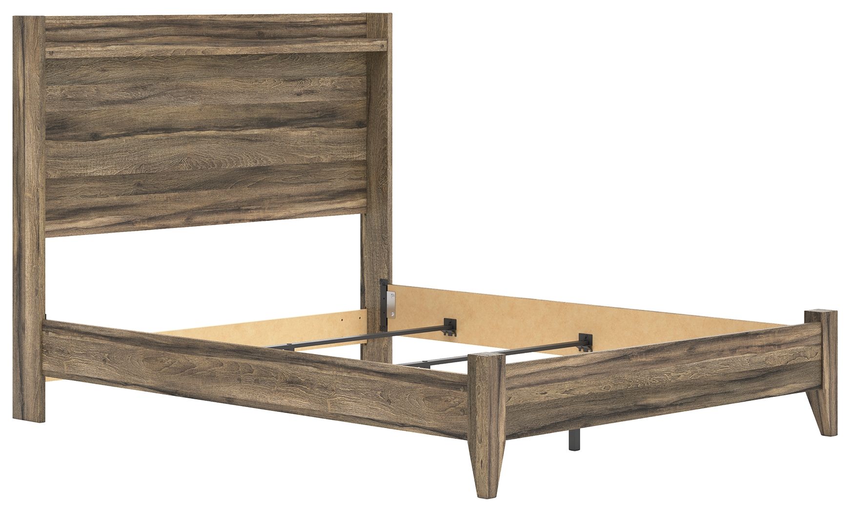 Elbrim - Queen Panel Bed - Brown