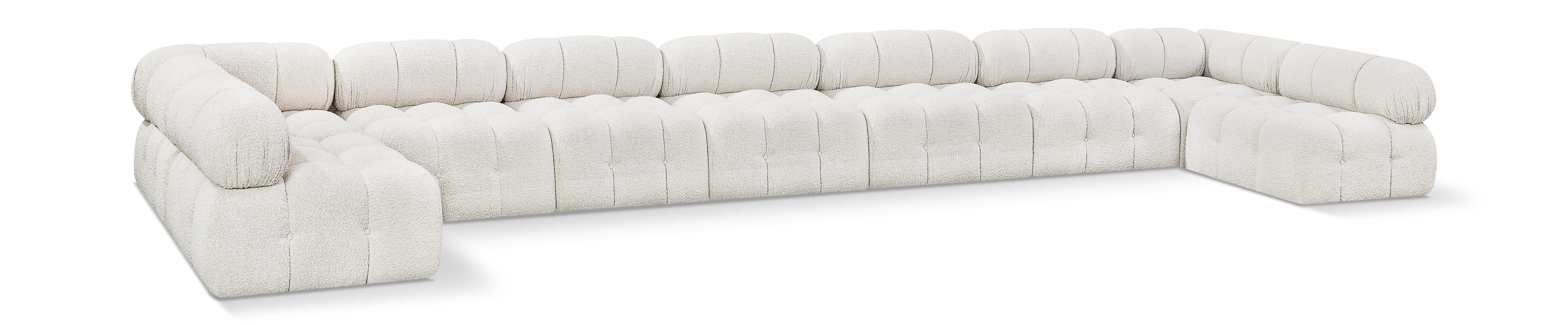 Ames - 9 Piece Modular Sectional - Cream