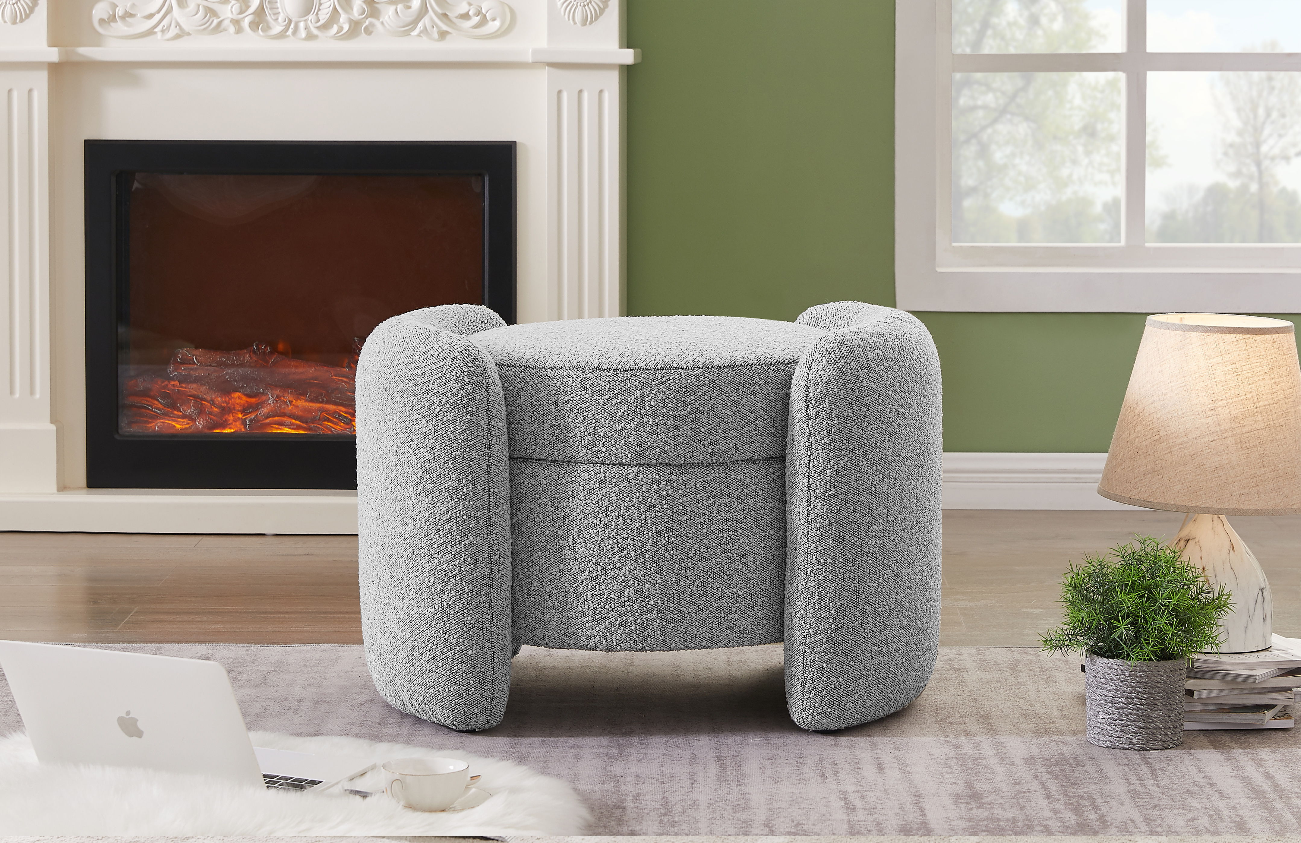Horizon - Ottoman - Gray