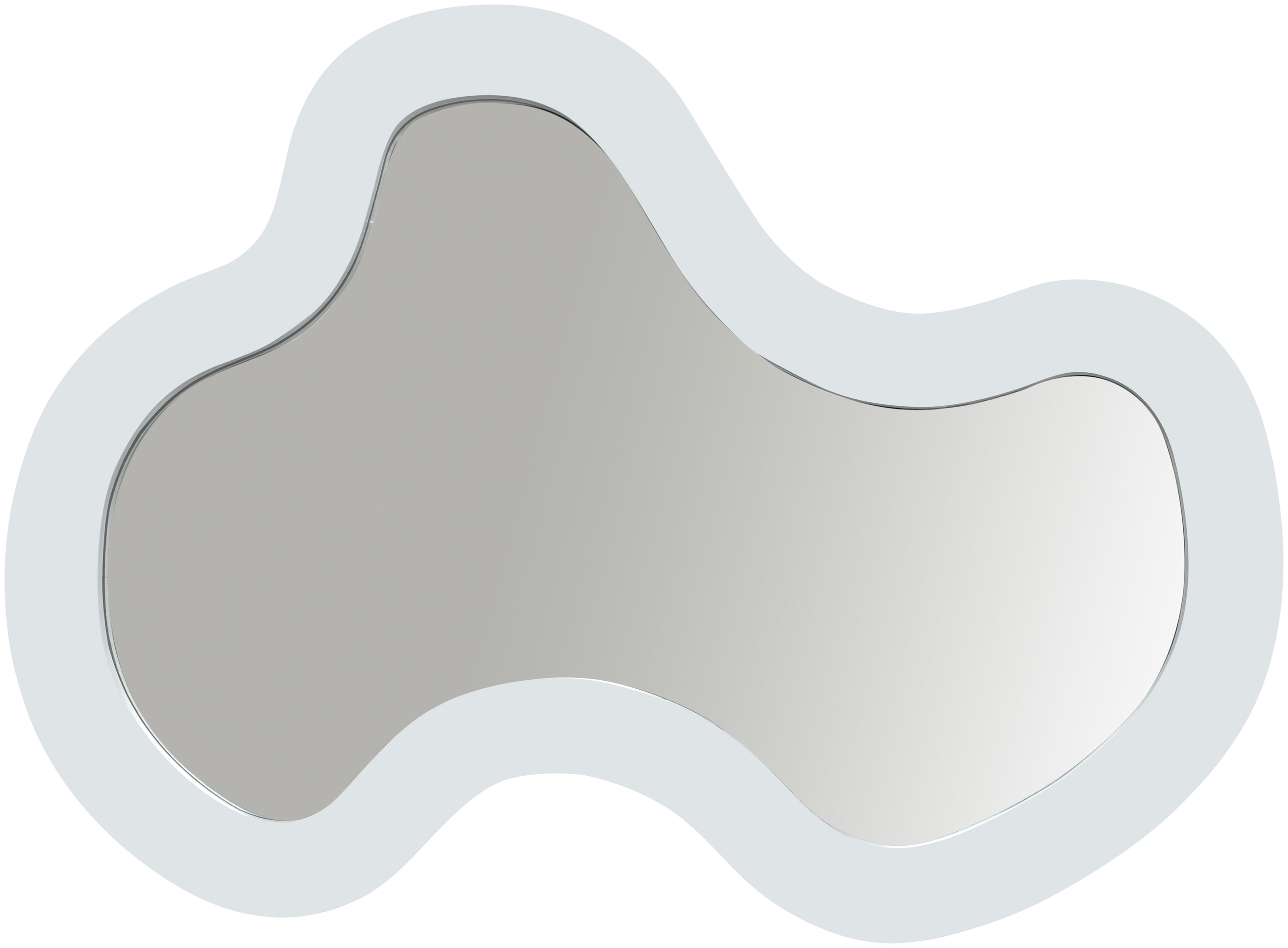 Oblique - 38" Frame Mirror - White