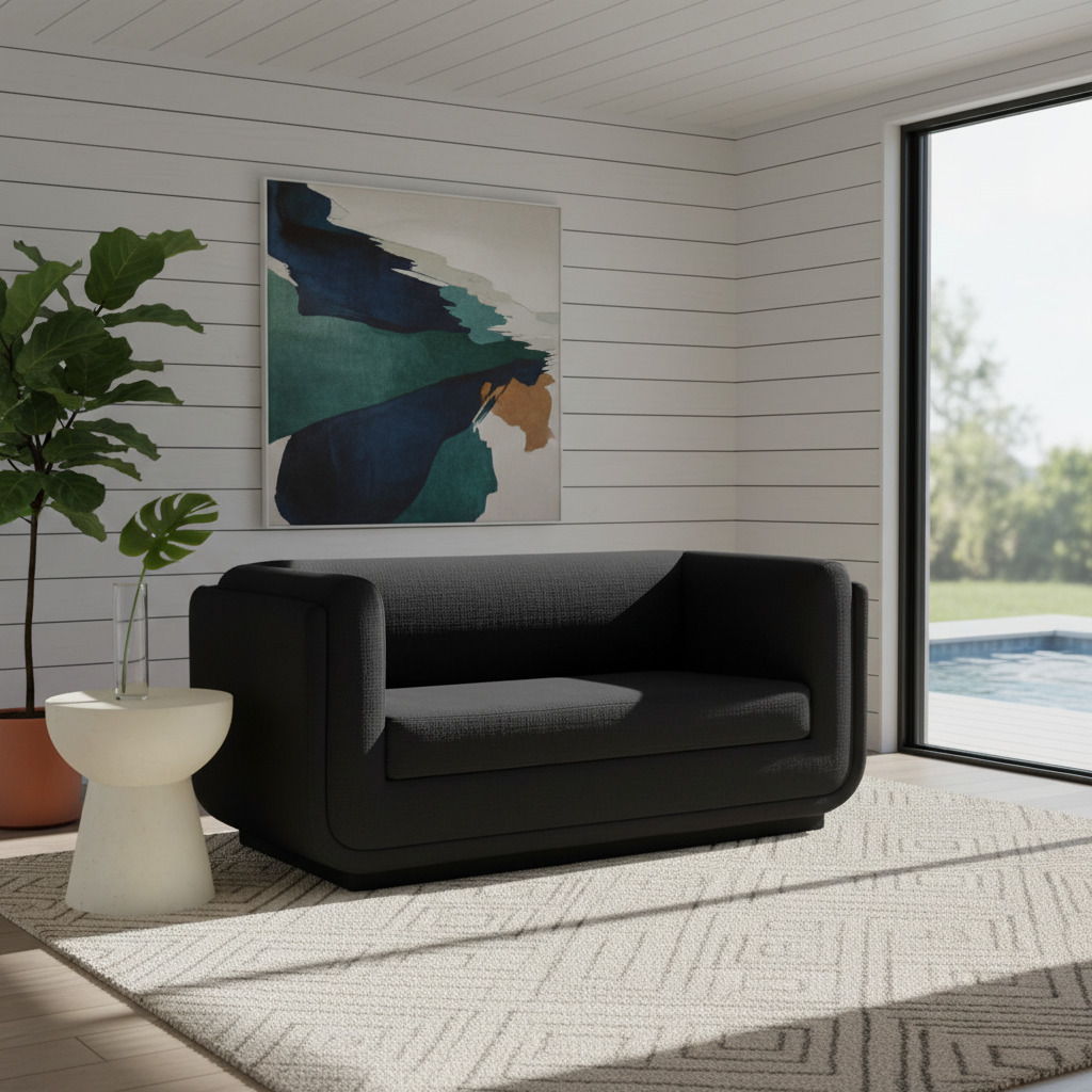 Kimora - Loveseat - Black
