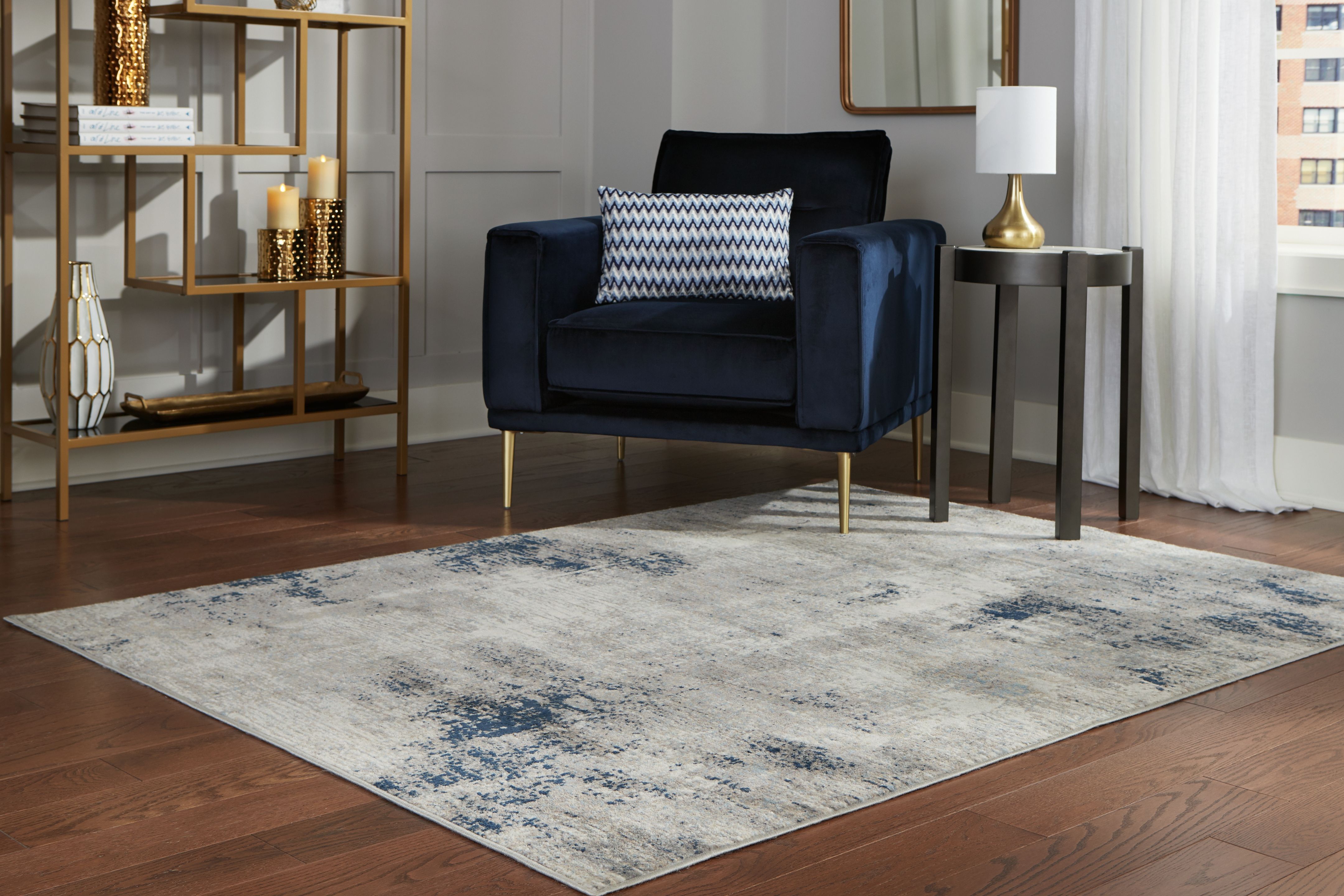 Wrenstow - 5' x 7' Rug - Gray
