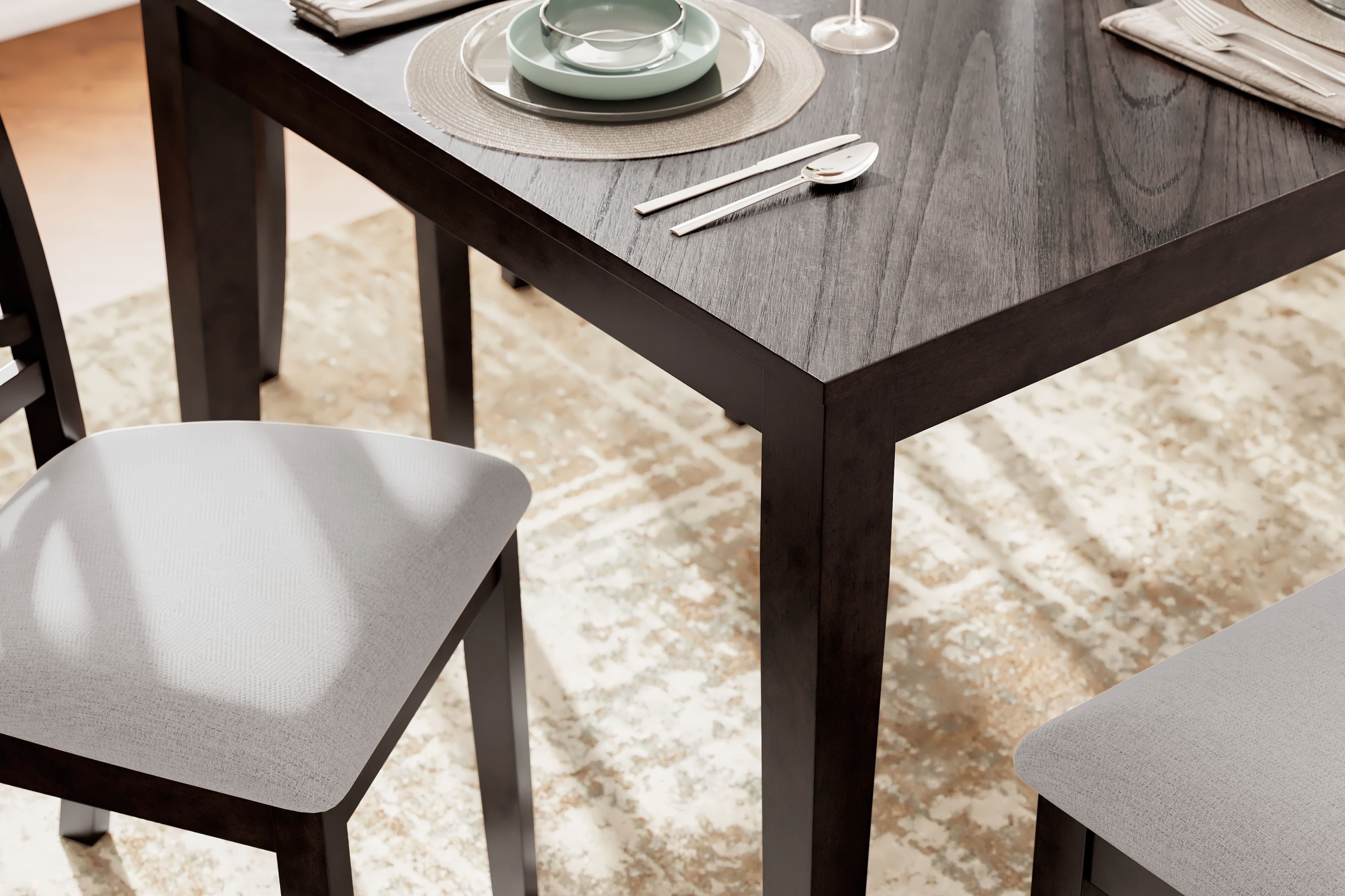 Ashley Furniture Langwest - Dining Room Table Set (Set of 6) - Brown - Image 4