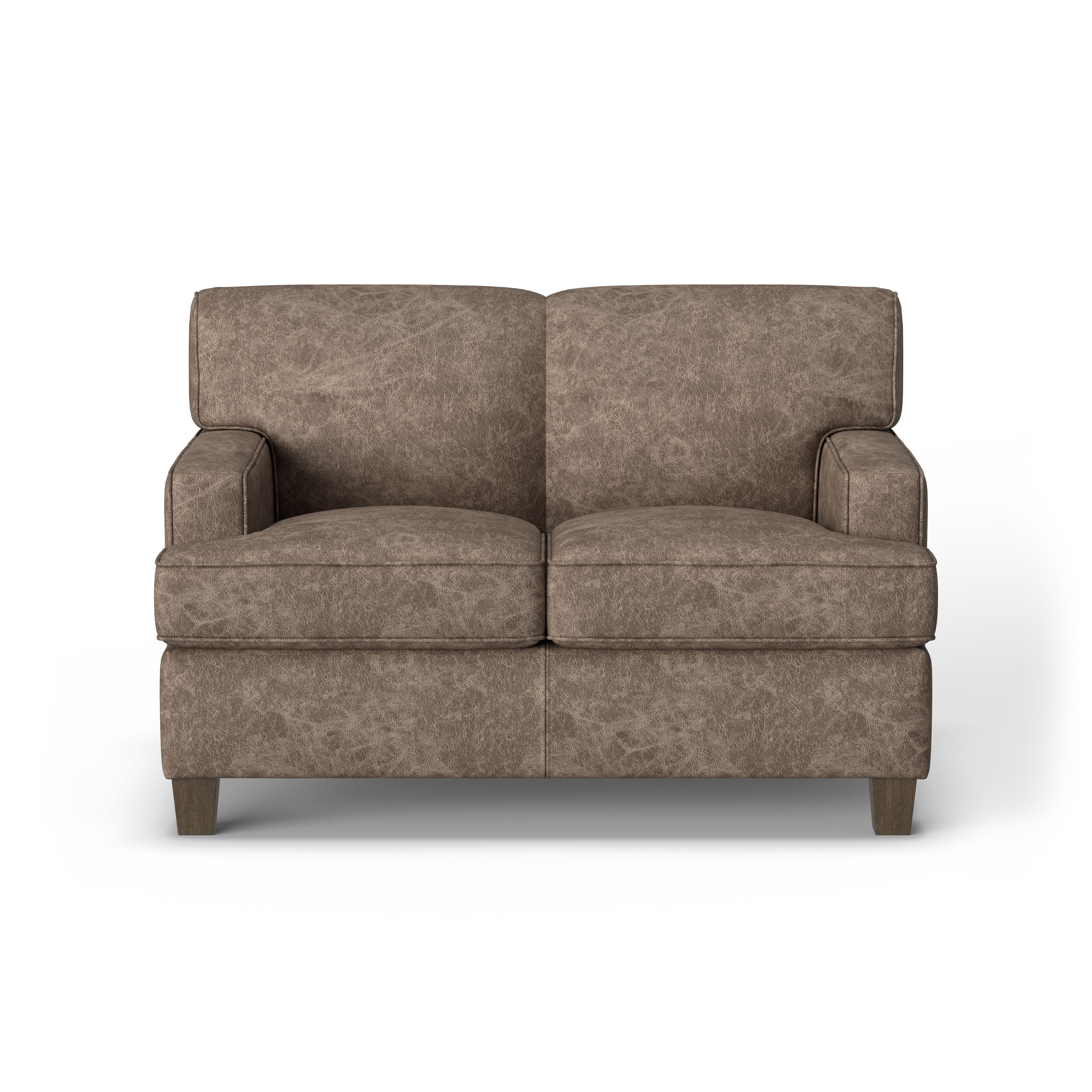 Dempsey - Leather Loveseat, dark brown, view 4