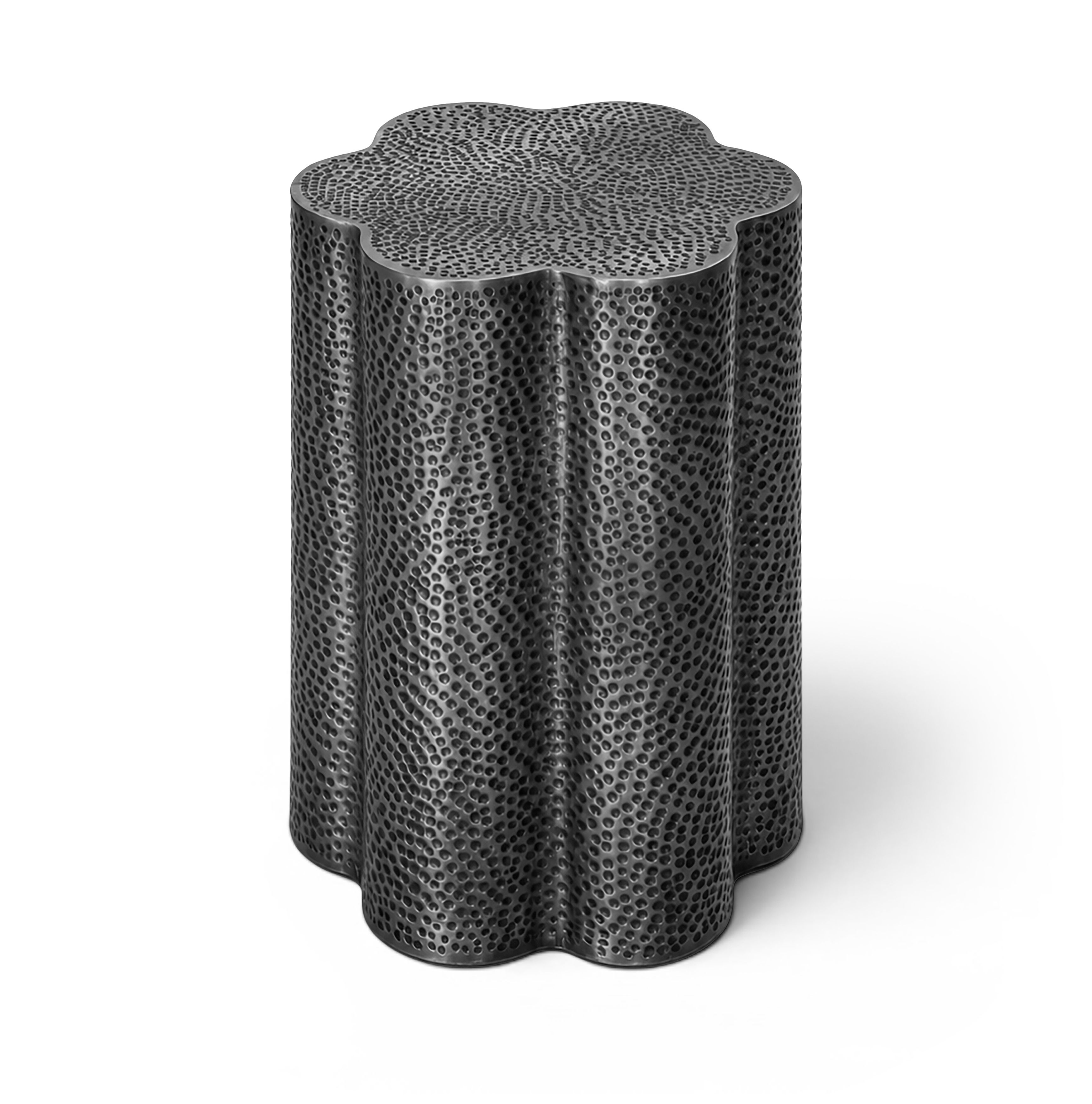 Lotus - Iron End / Side Table - Black
