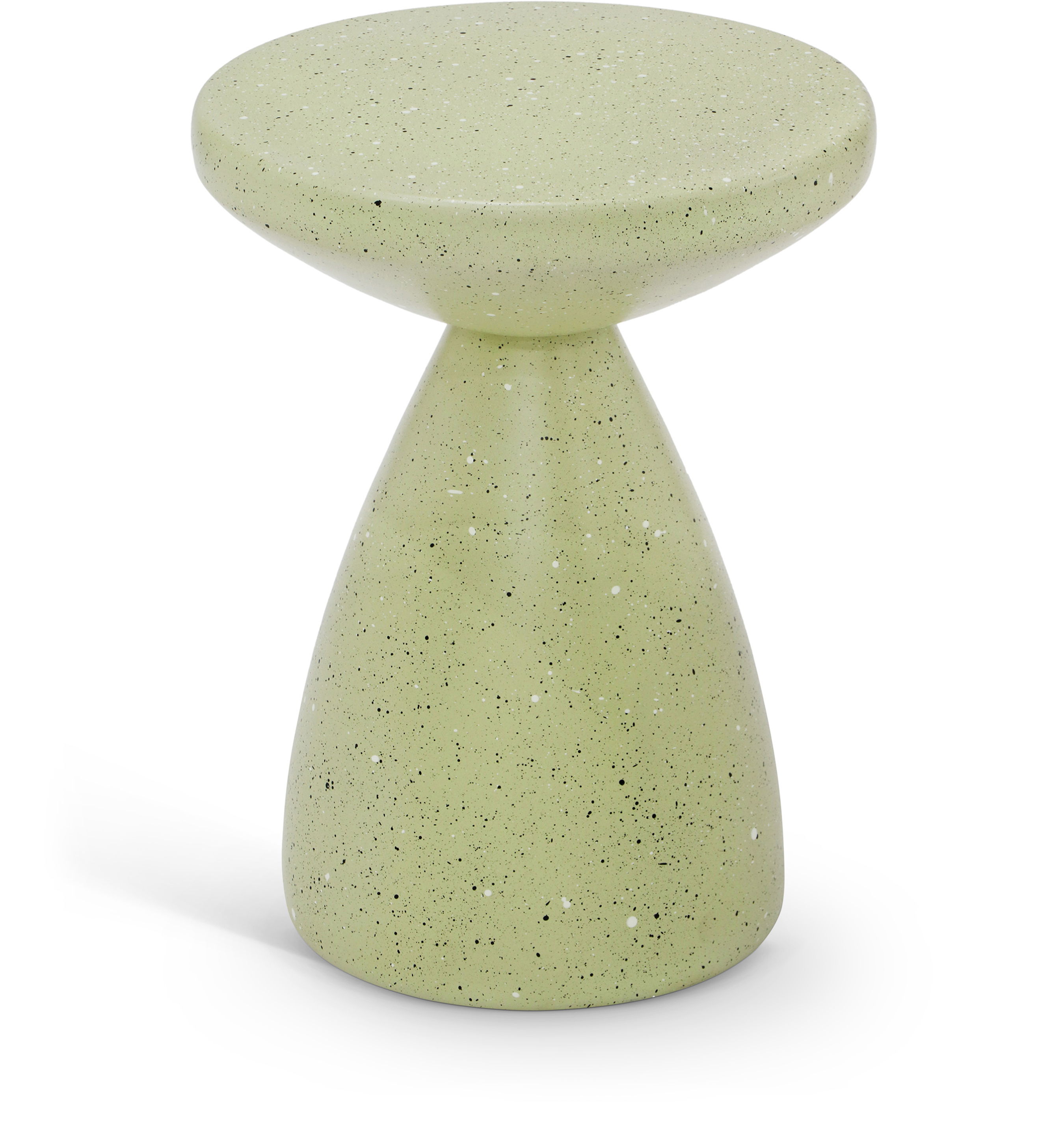 Anika - Iron Terrazzo End Table - Green