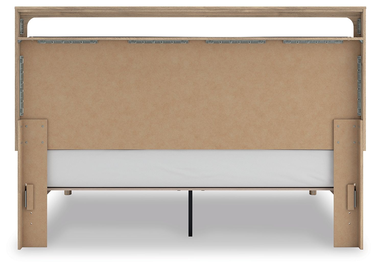 Ashley Furniture Kinlanni - King Upholstered Platform Bed - Tan - Image 7
