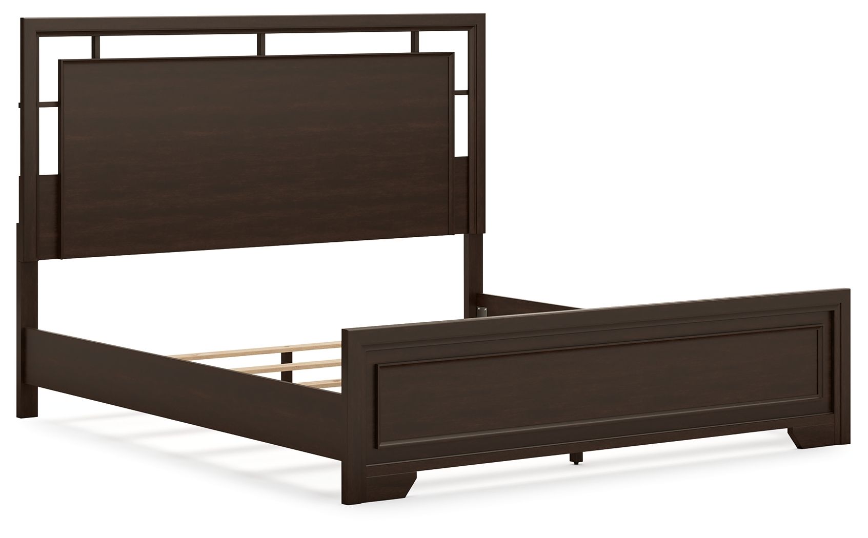 Ashley Furniture Covetown - King Panel Bed - Dark Brown - Image 6