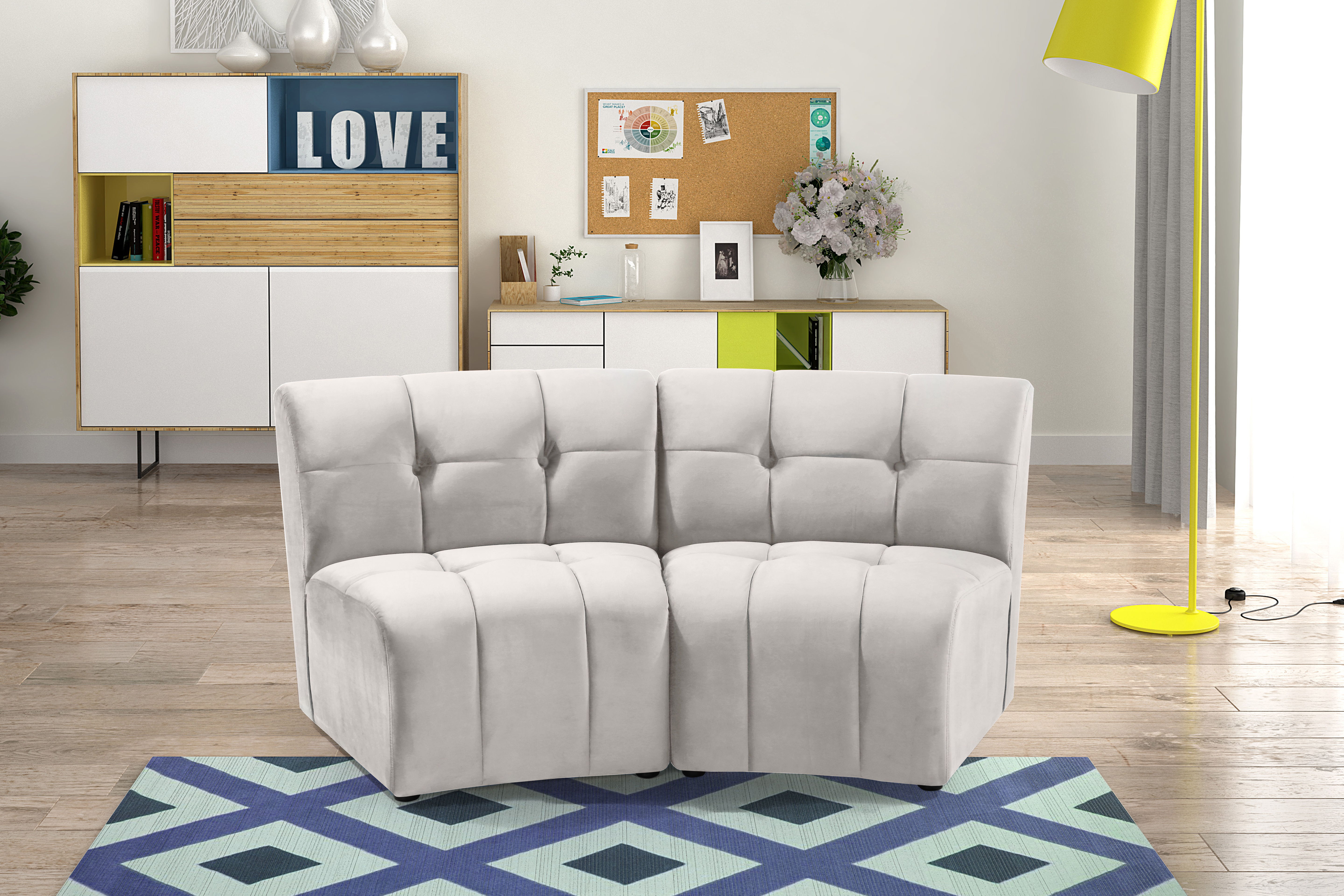 Limitless - 2 Piece Modular Sectional - Cream