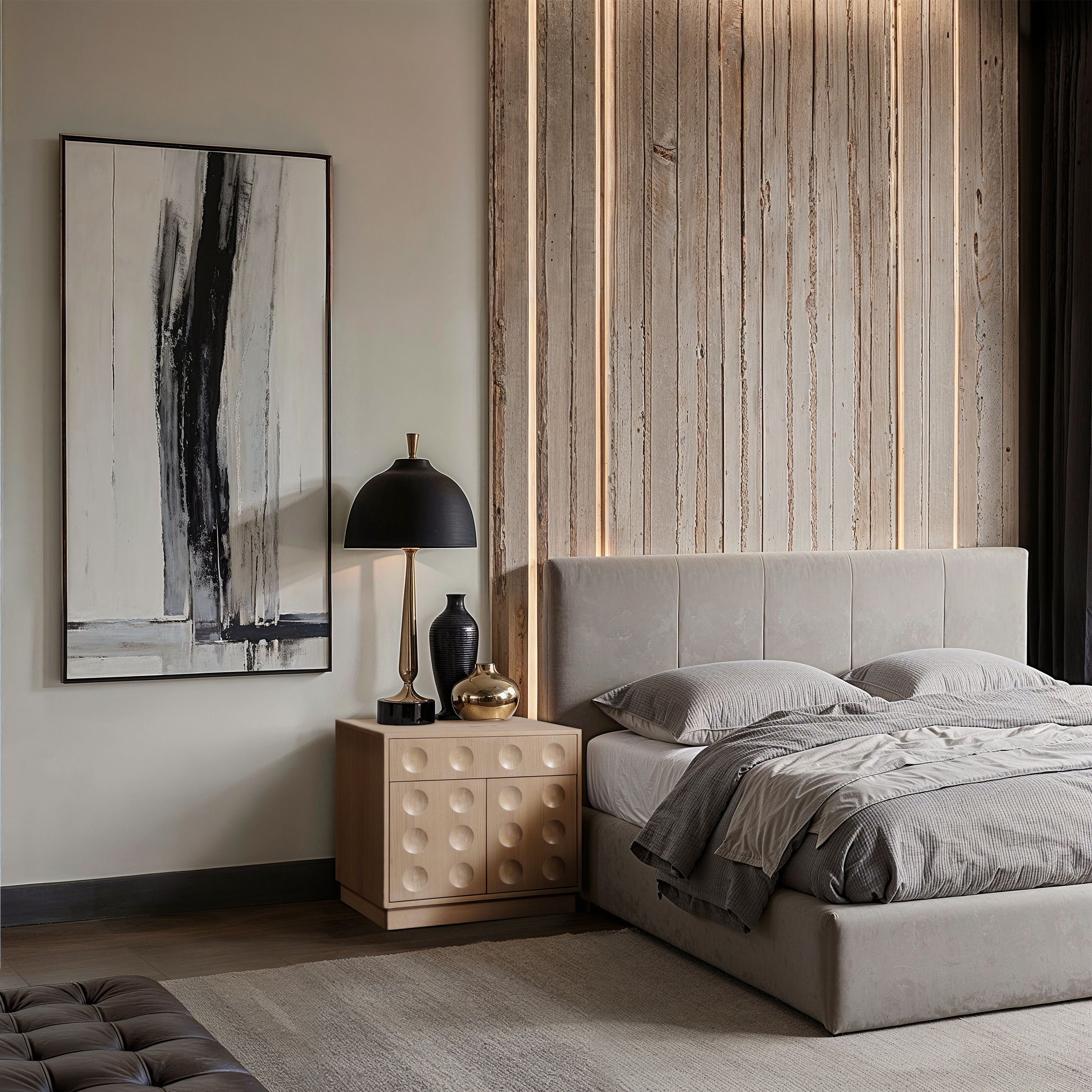 Compass - Night Stand - Natural