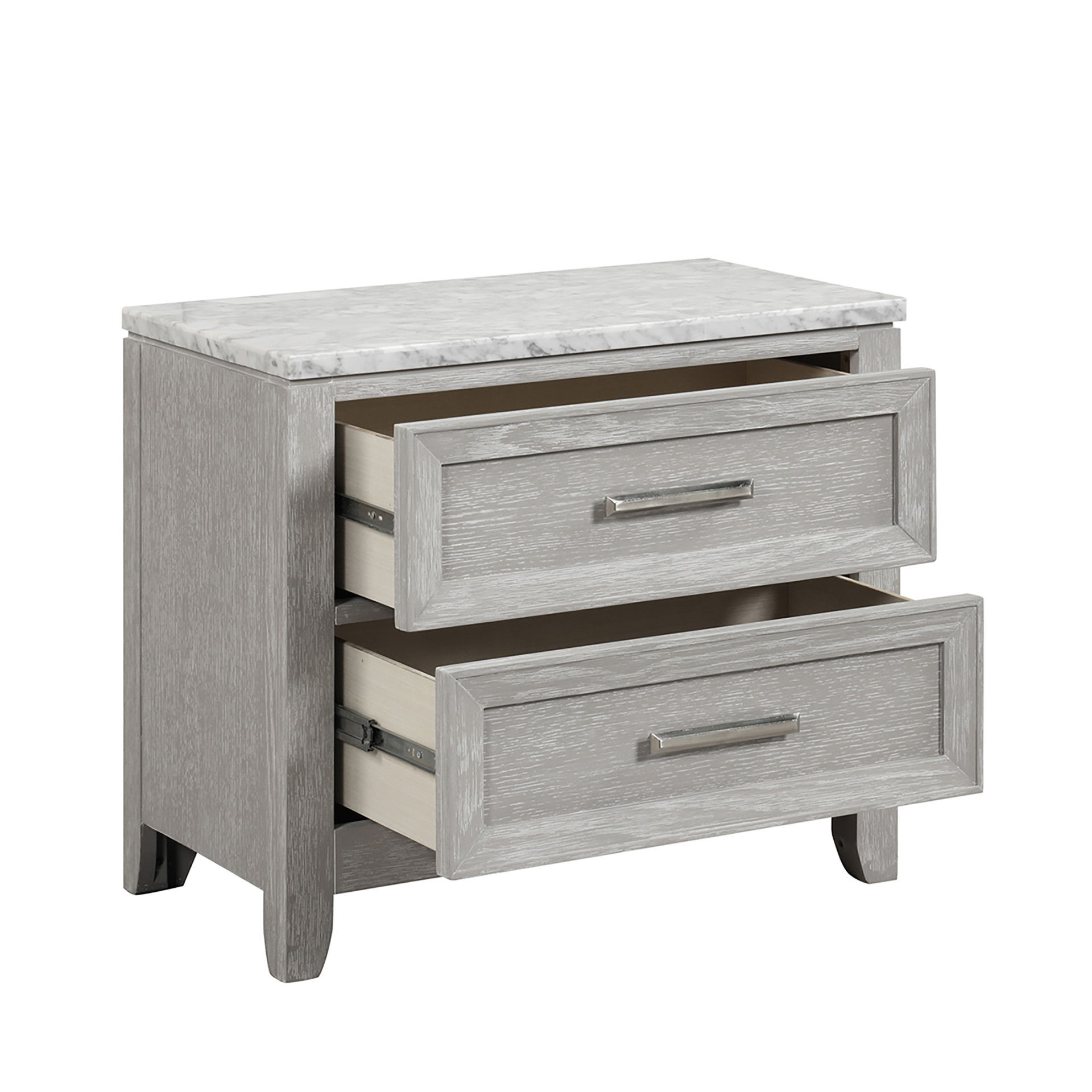 Fiona - Nightstand - Mist Gray, light gray, view 4