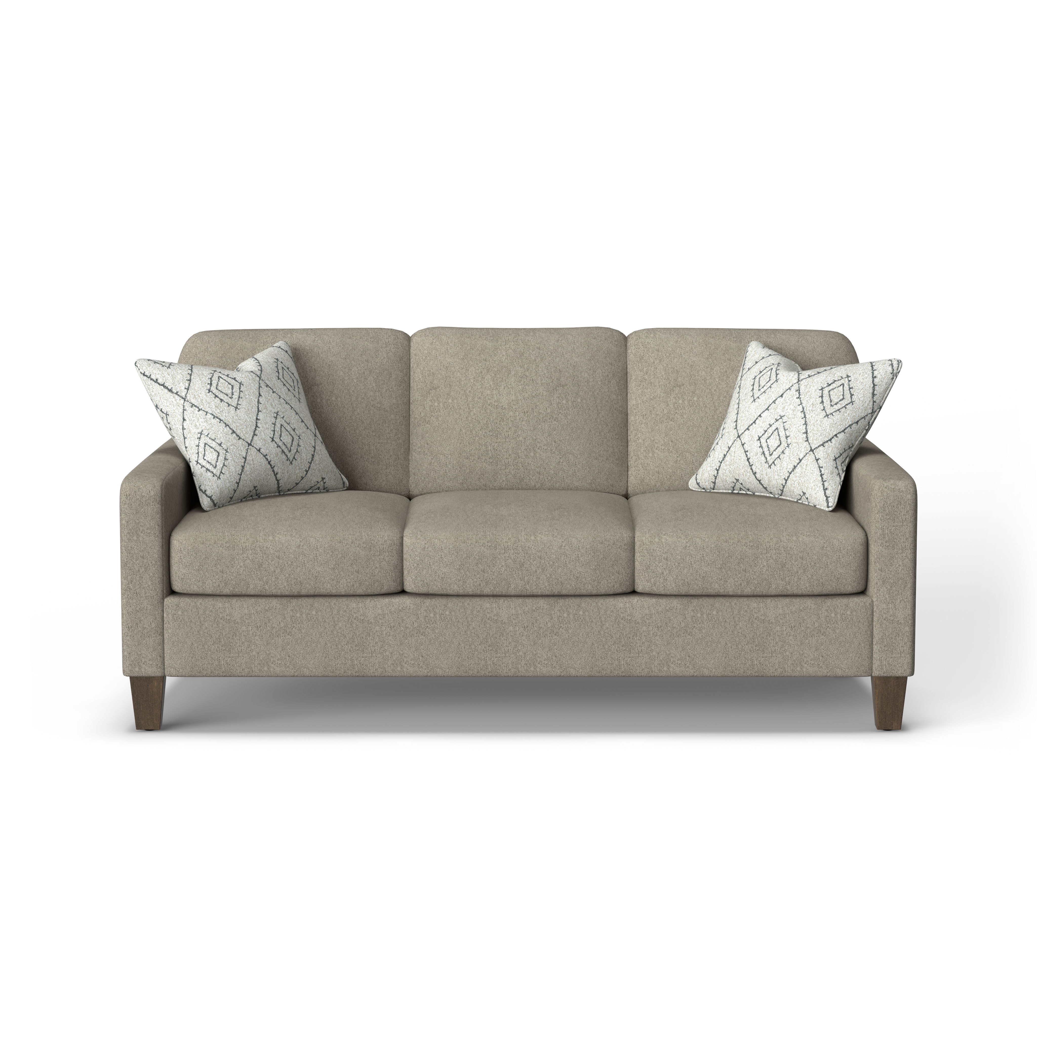 Moxy - Fabric Sofa With Straight Track Arms, gray, view 6