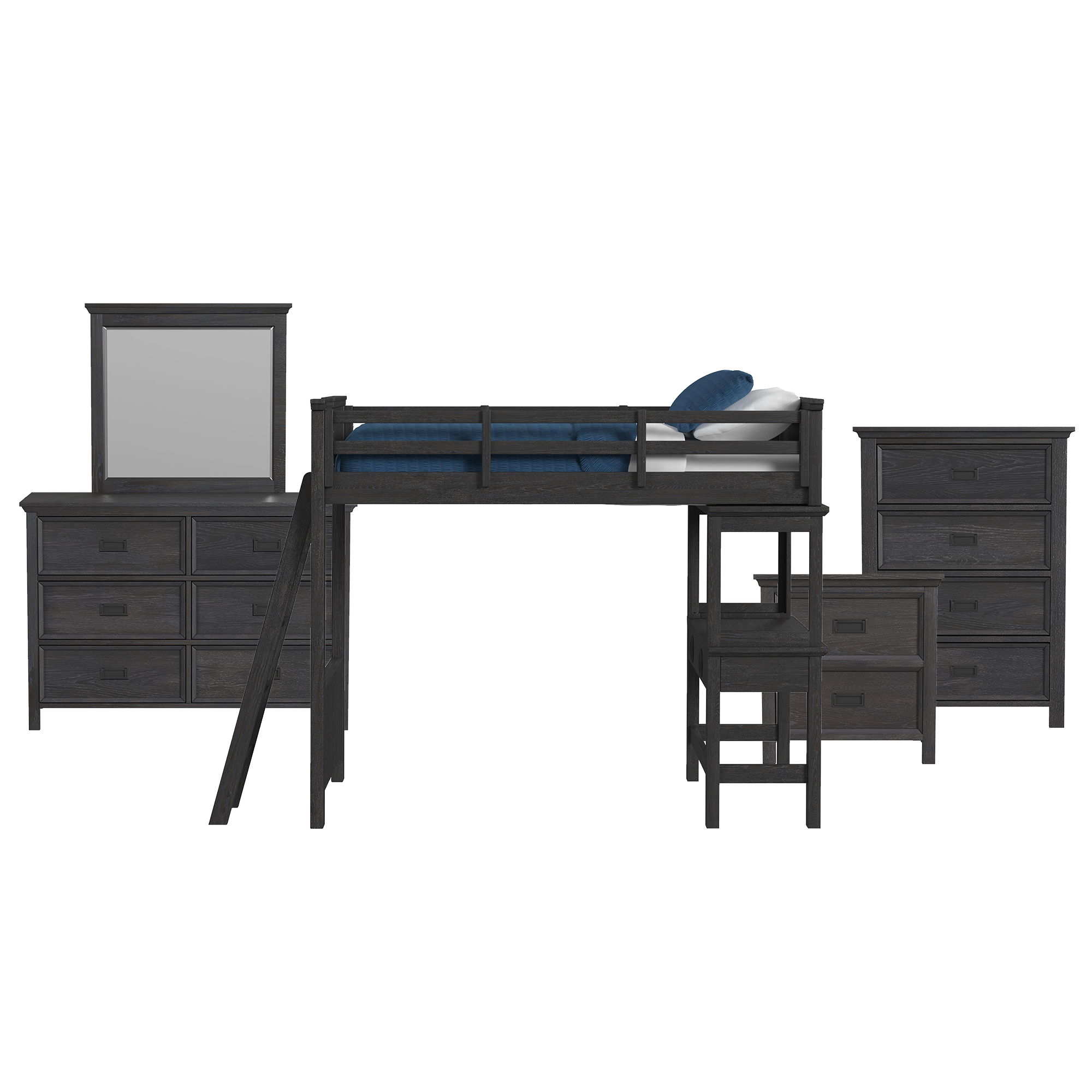 Twin · 5 Pc · Bedroom Set