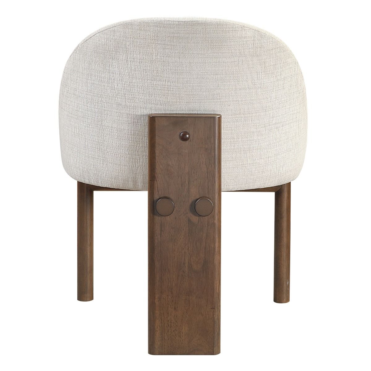 Ouida - Side Chair (Set of 2) - Beige Linen & Brown, beige, view 4