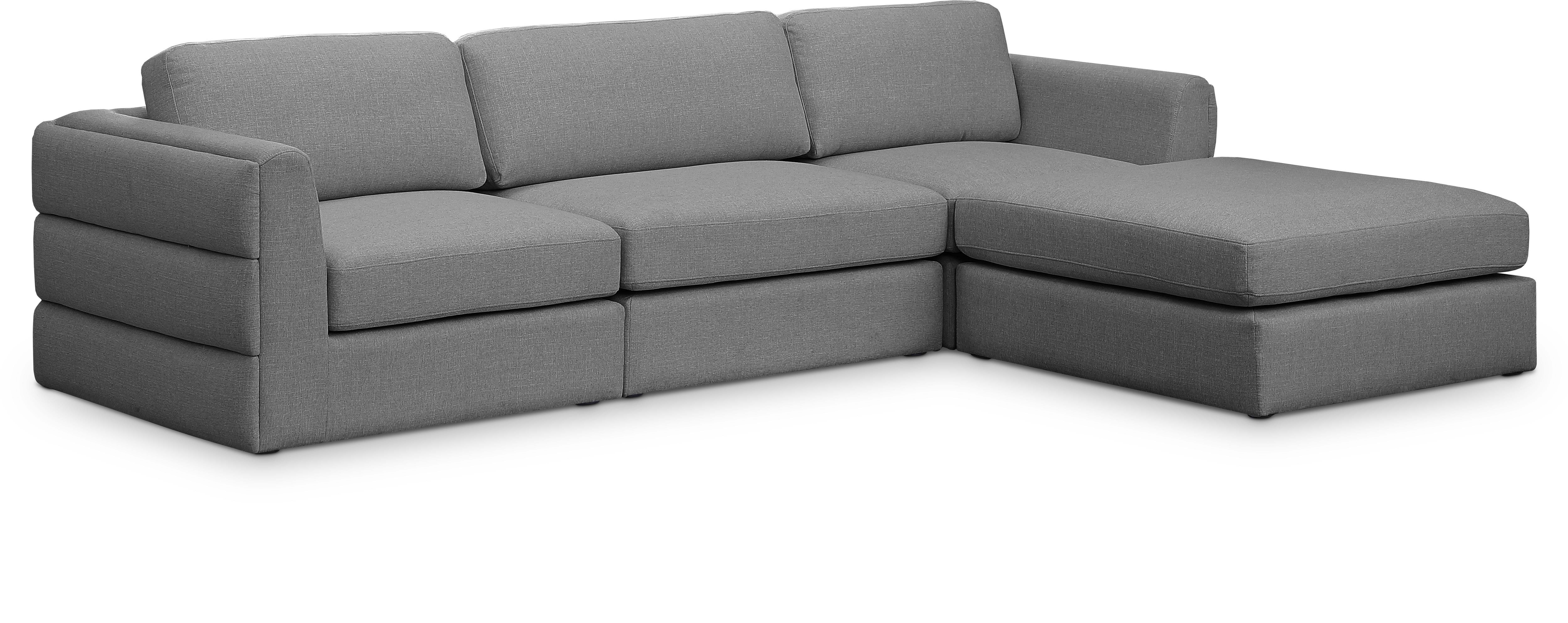 Beckham - 4 Piece Modular L-Shaped Sectional - Gray