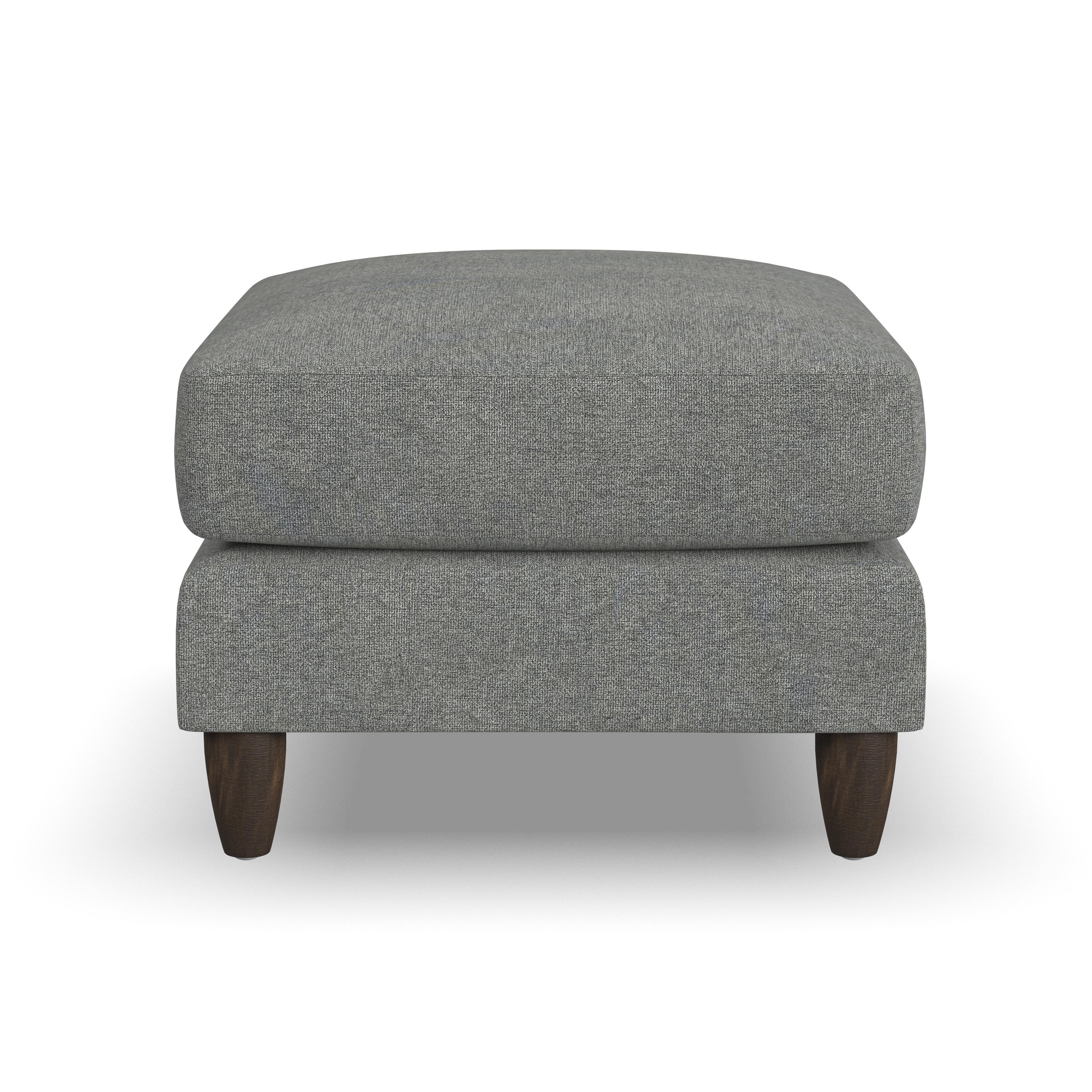 Thomas - Fabric Ottoman, gray, view 8